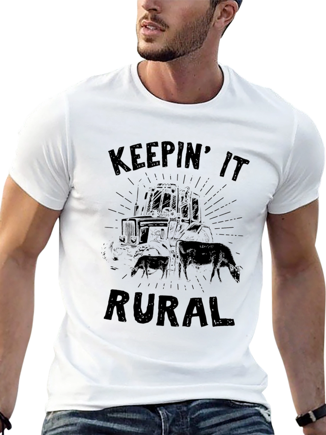 Keepin It Rural Graphic Tee - Black