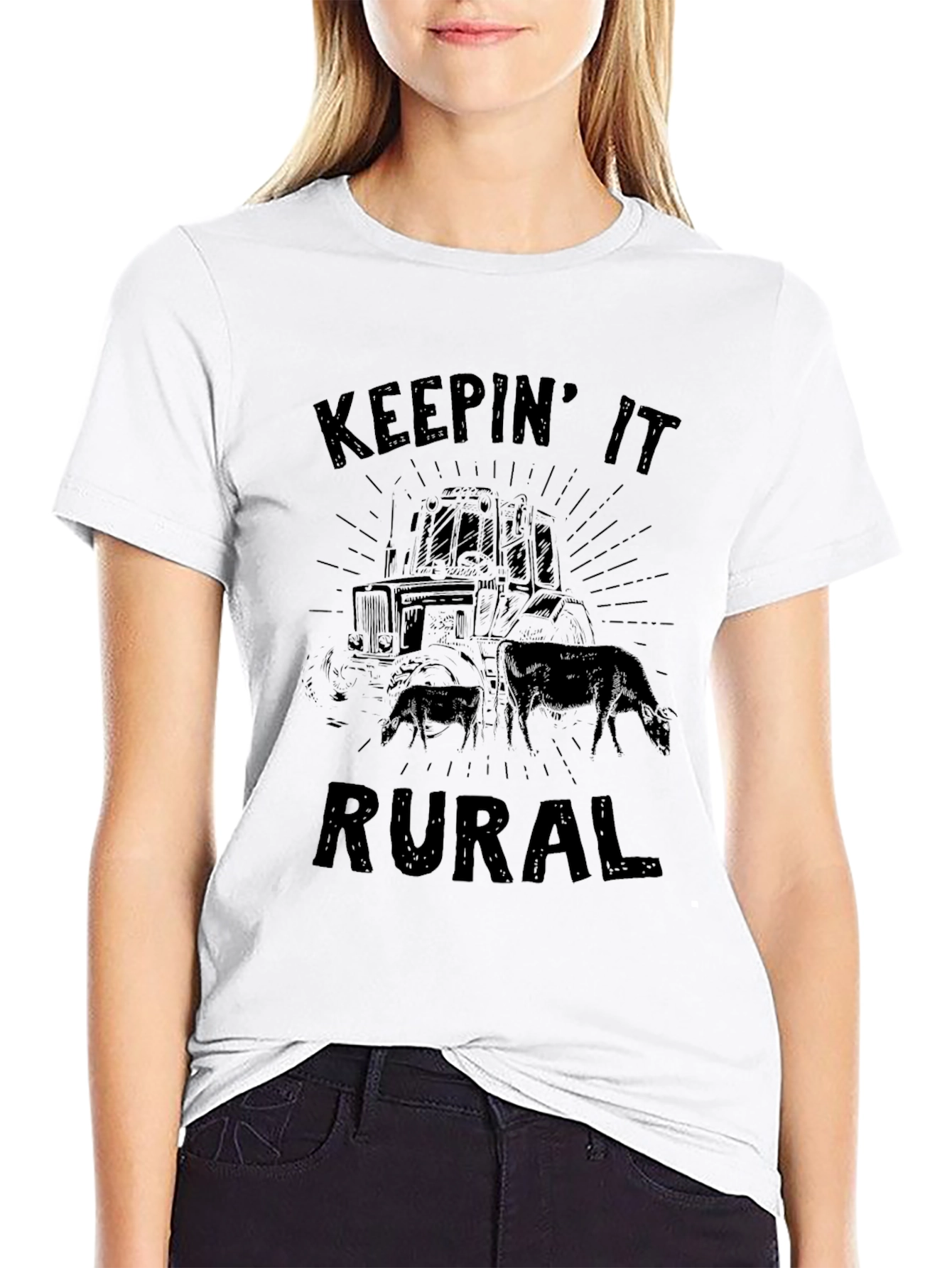 Keepin It Rural Graphic Tee - Black