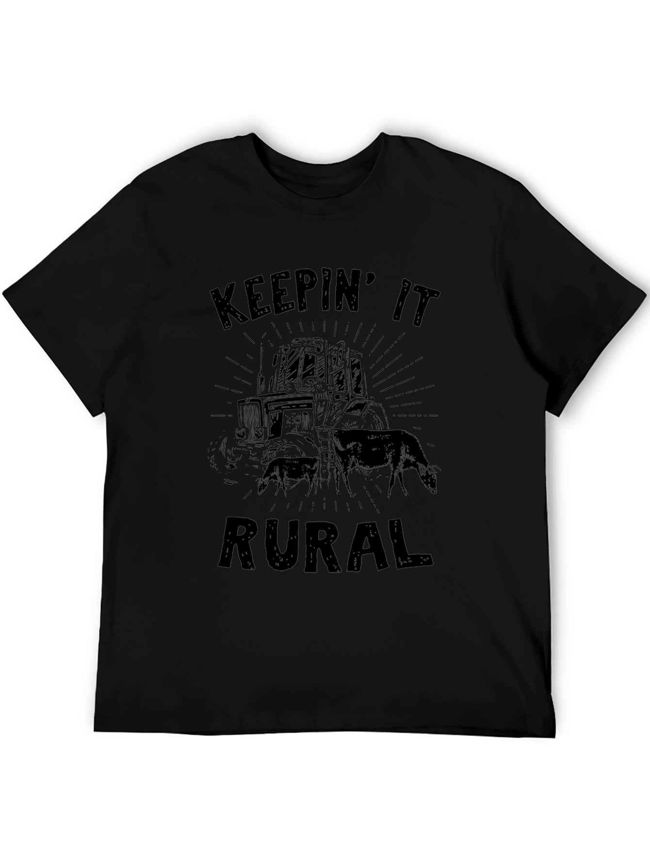 Keepin It Rural Graphic Tee - Black