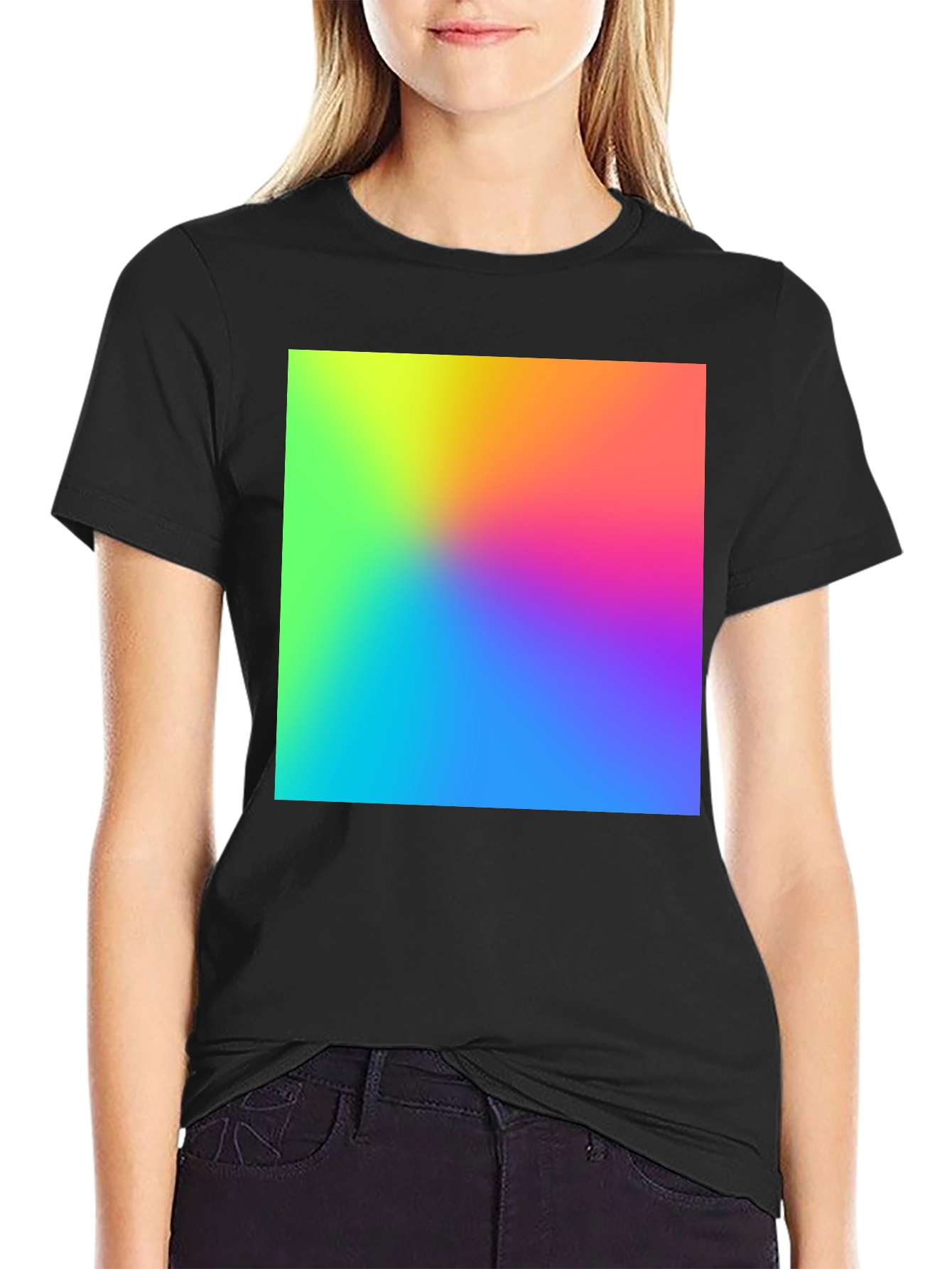 Rainbow Gradient T-Shirt - Soft Cotton Blend