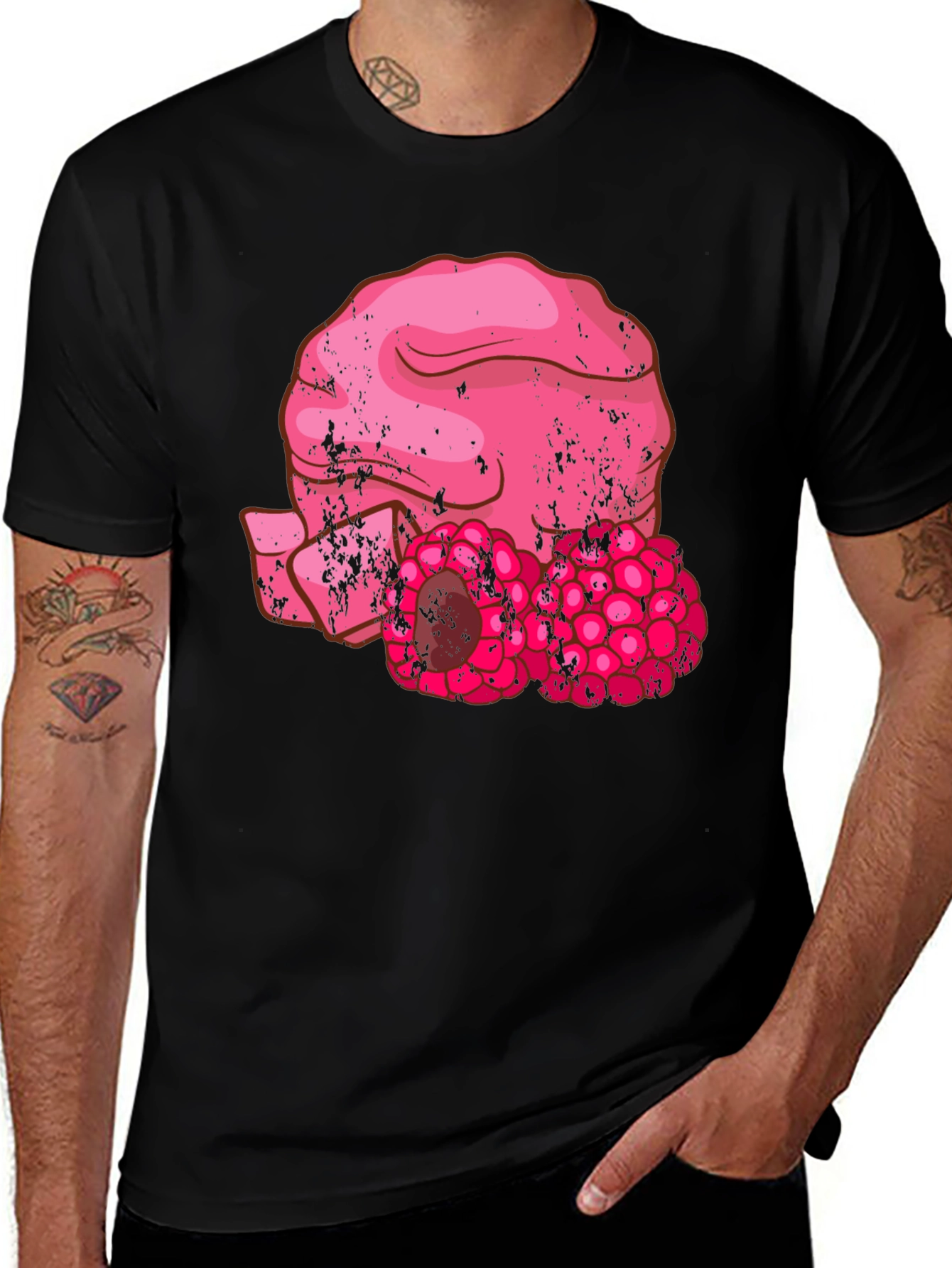 Raspberry T-Shirt - Unique Fruity Design
