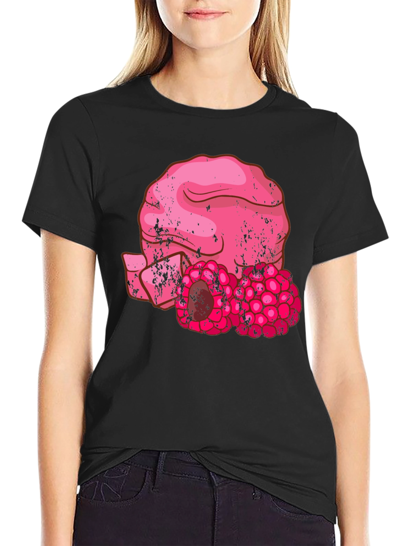 Raspberry T-Shirt - Unique Fruity Design