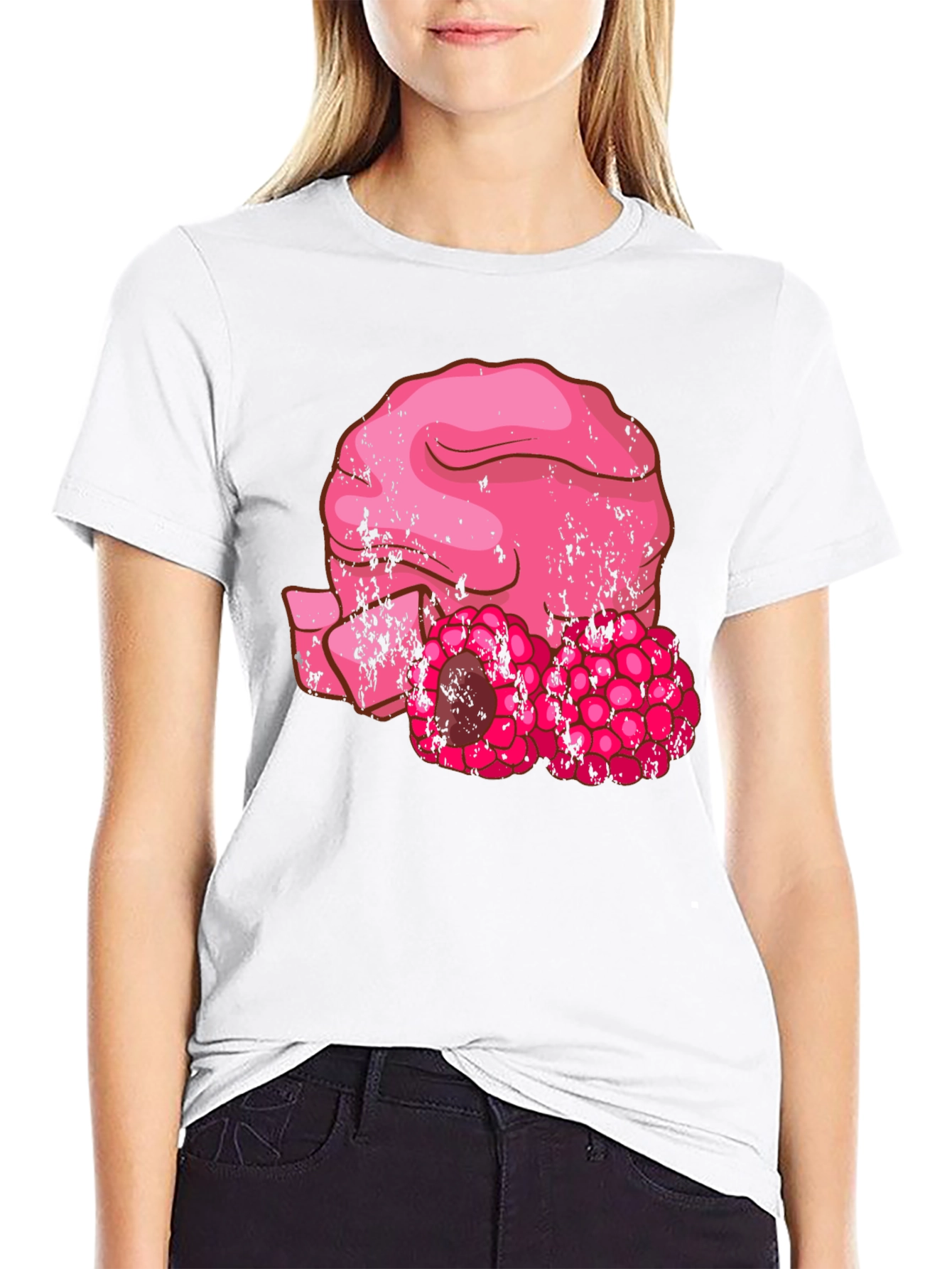 Raspberry T-Shirt - Unique Fruity Design