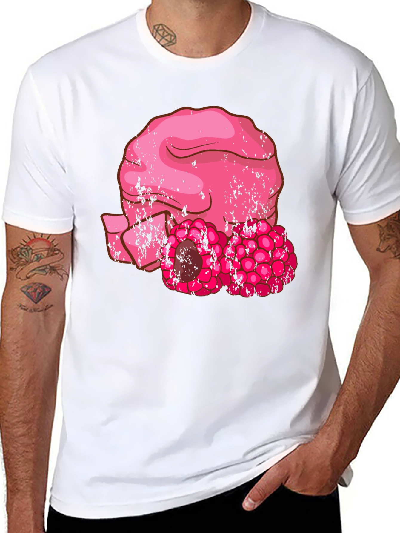 Raspberry T-Shirt - Unique Fruity Design