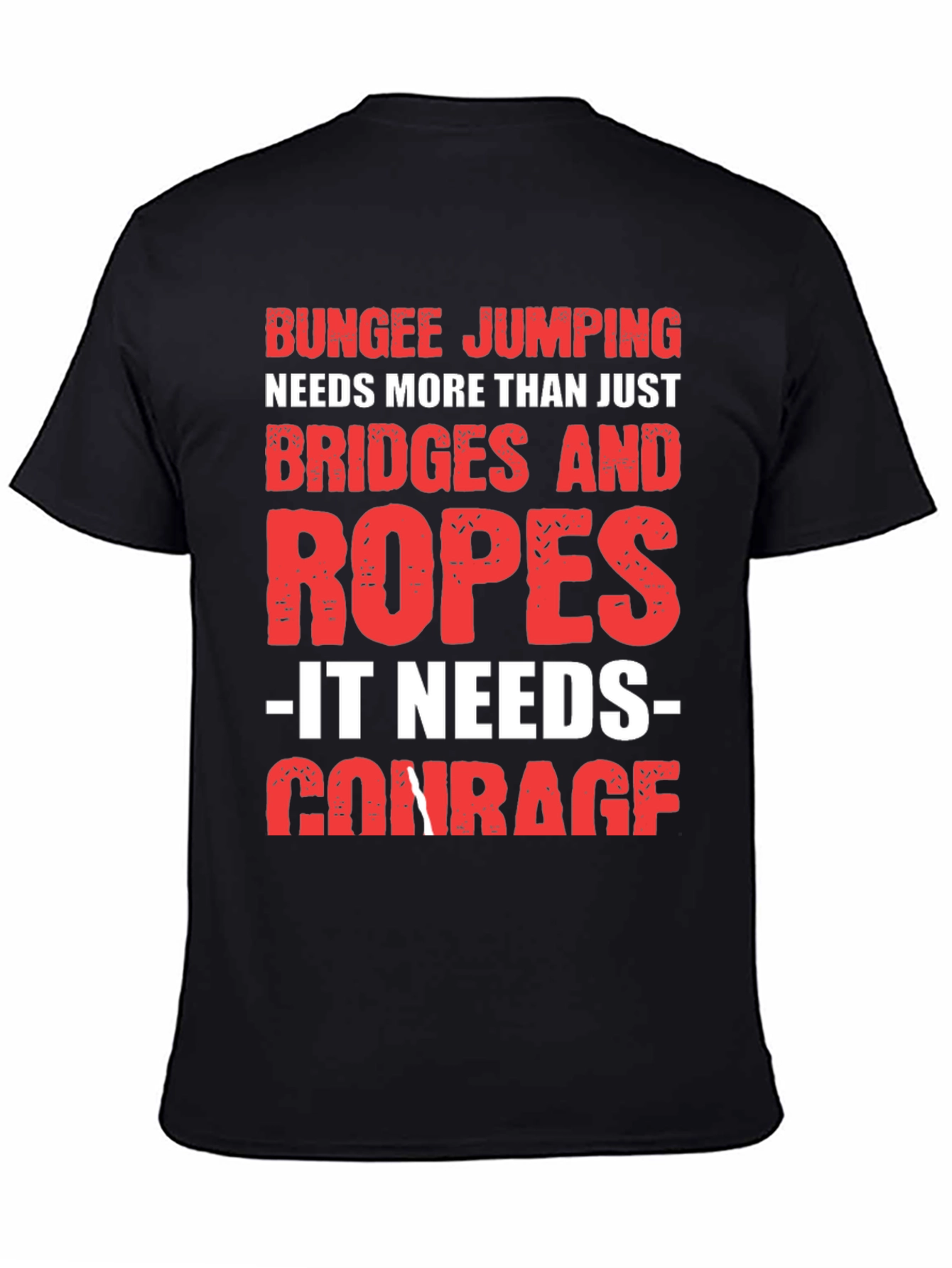 Bungee Jumping Courage Graphic Tee