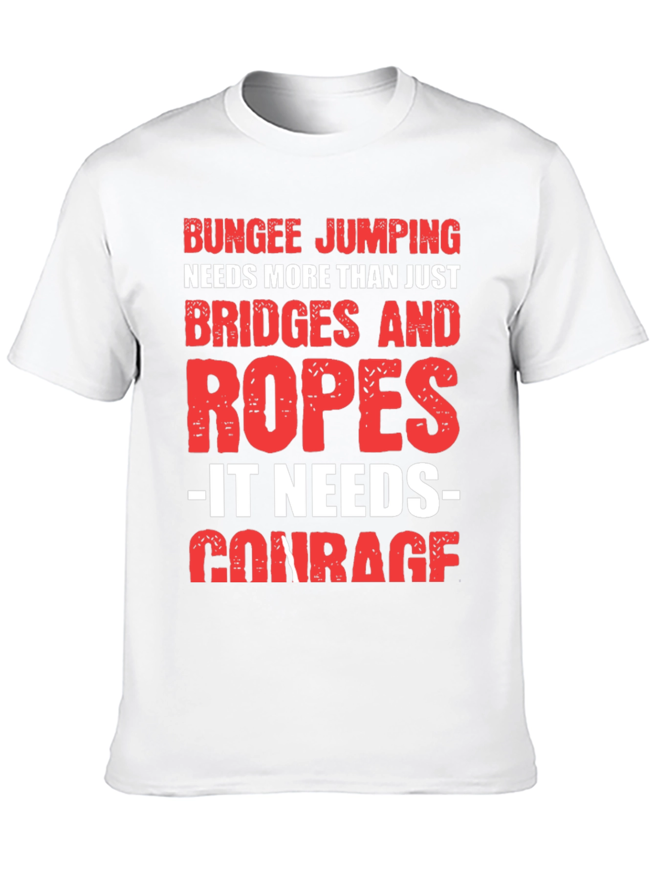 Bungee Jumping Courage Graphic Tee