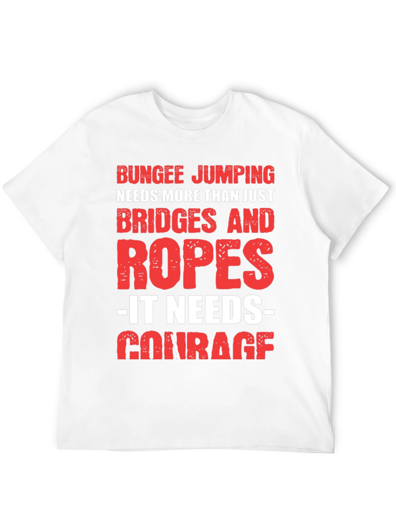 Bungee Jumping Courage Graphic Tee