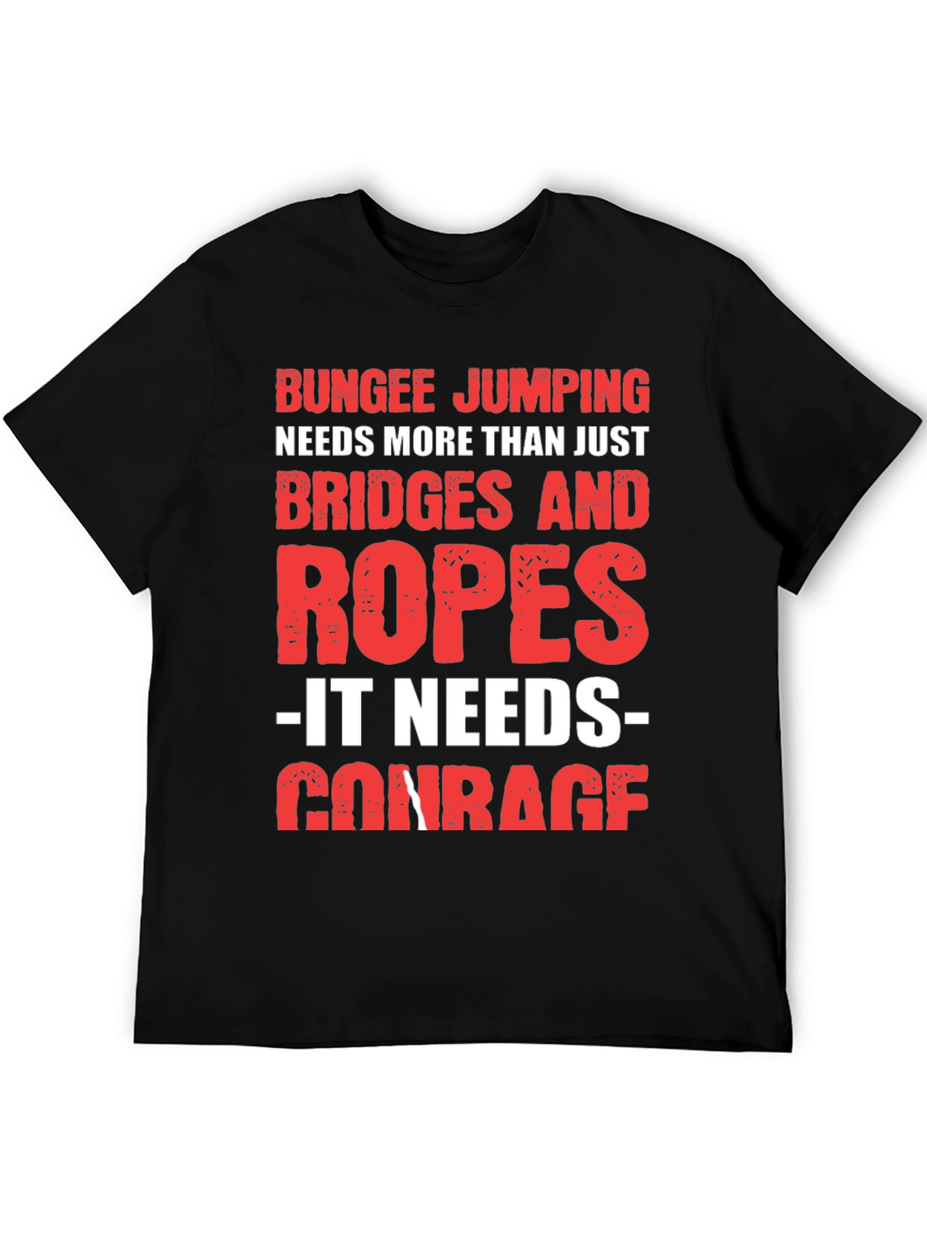 Bungee Jumping Courage Graphic Tee