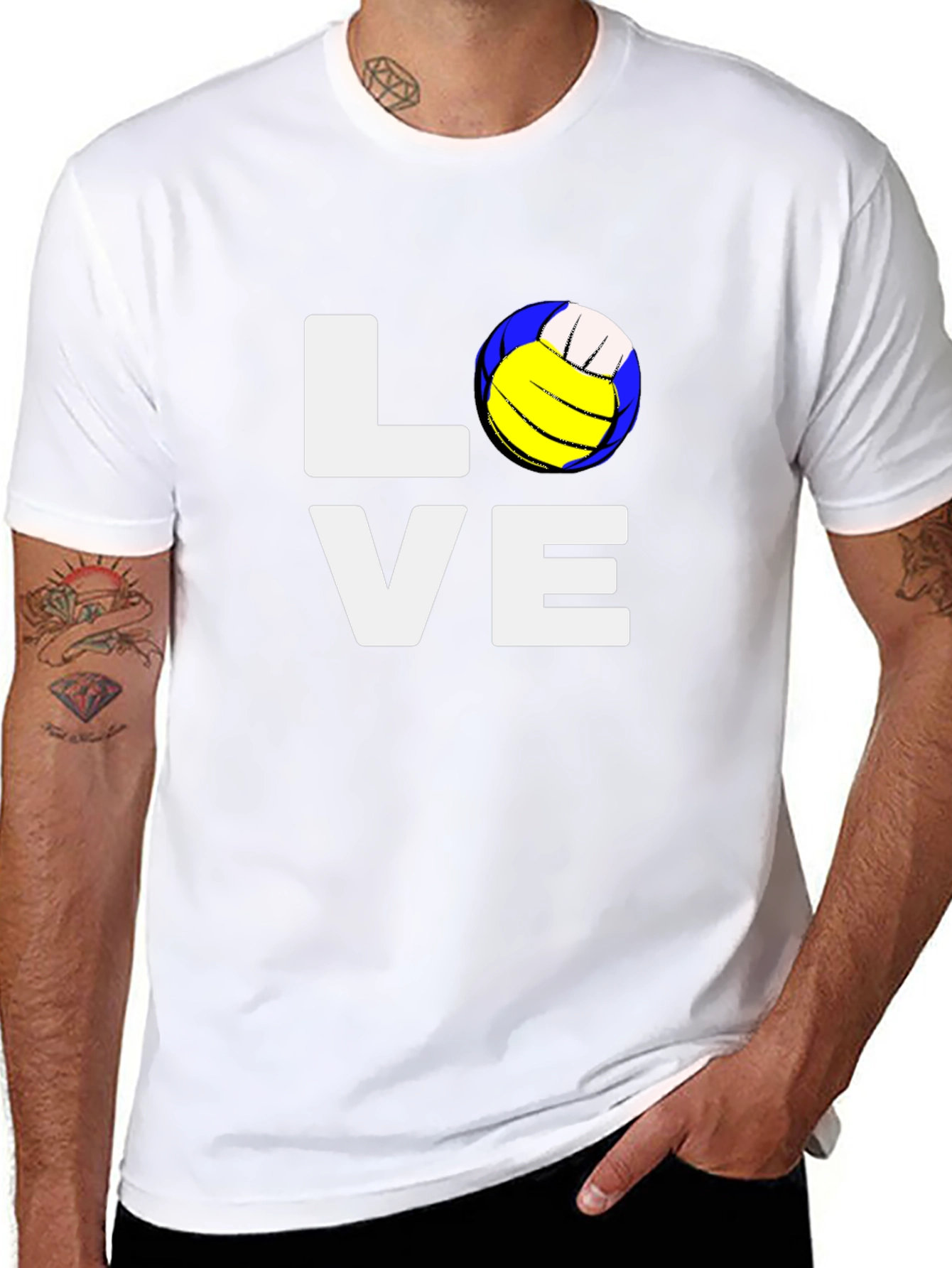 Love Volleyball Graphic T-Shirt - Soft Cotton Tee