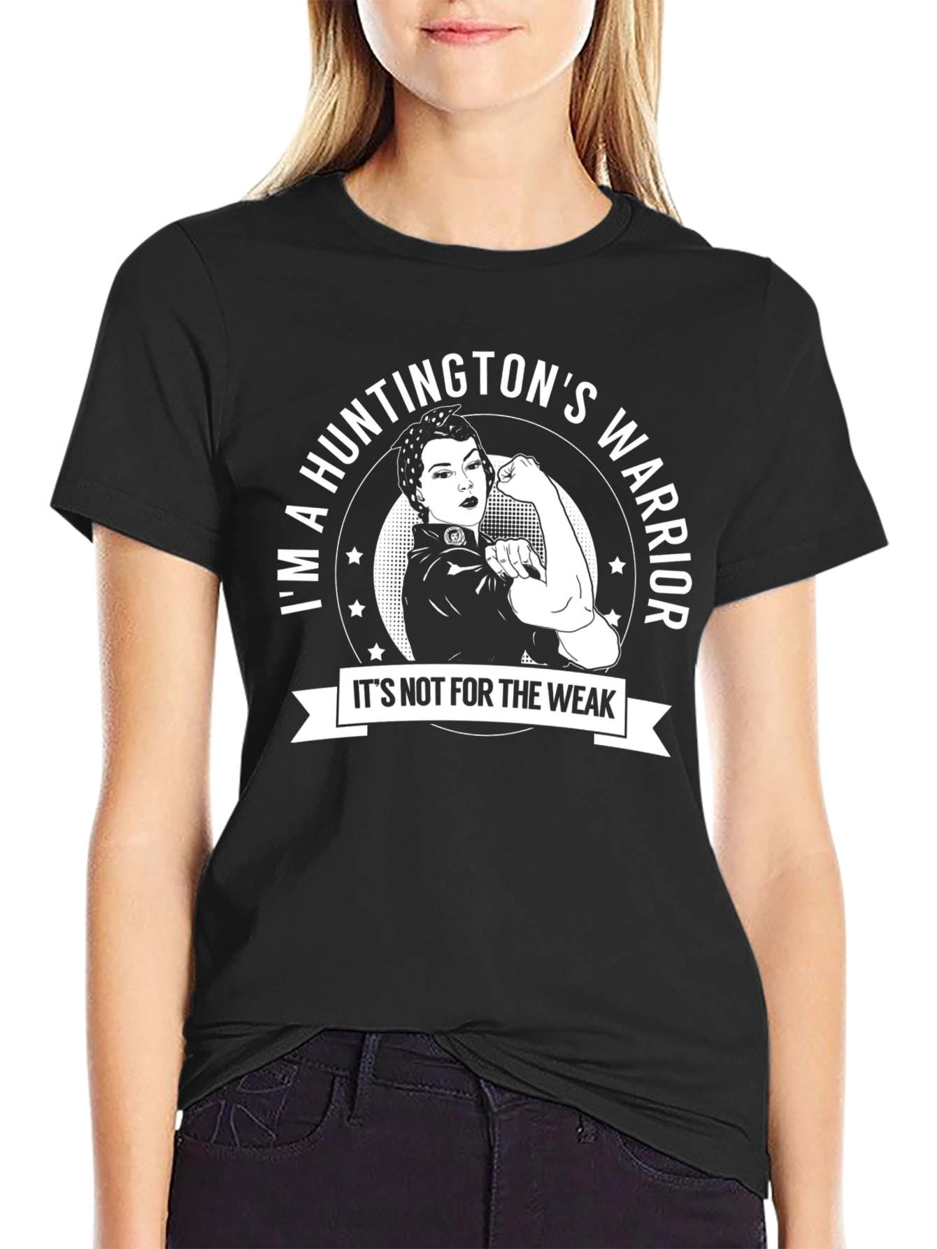 Huntingtons Warrior T-Shirt - Strong Woman Design