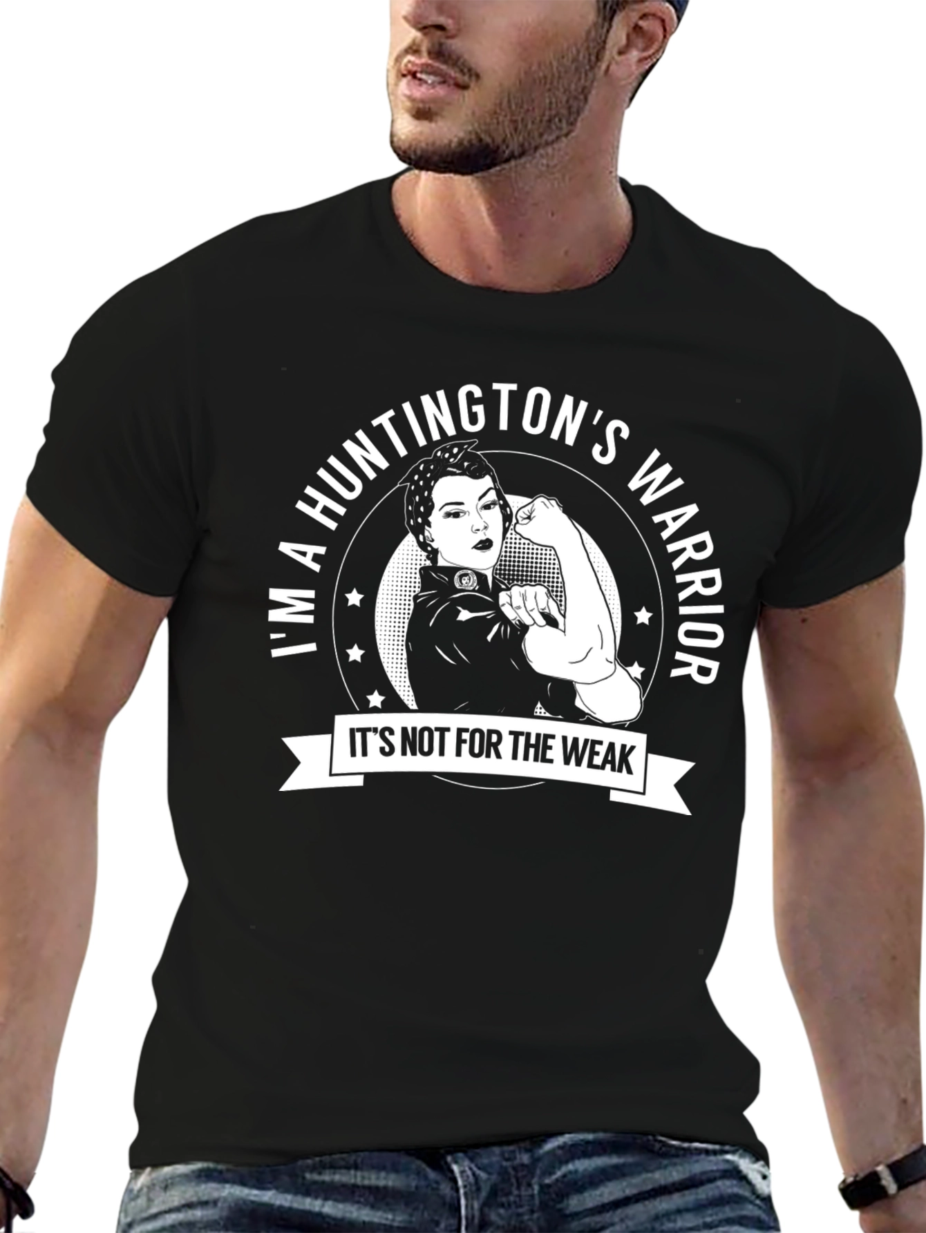Huntingtons Warrior T-Shirt - Strong Woman Design