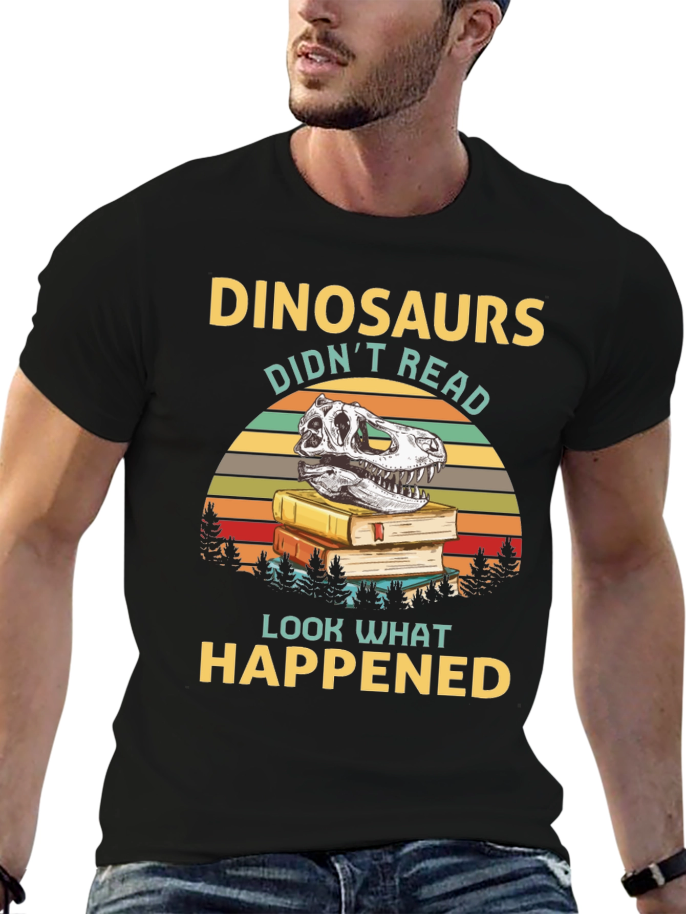 Dinosaurs Didnt Read Graphic Tee