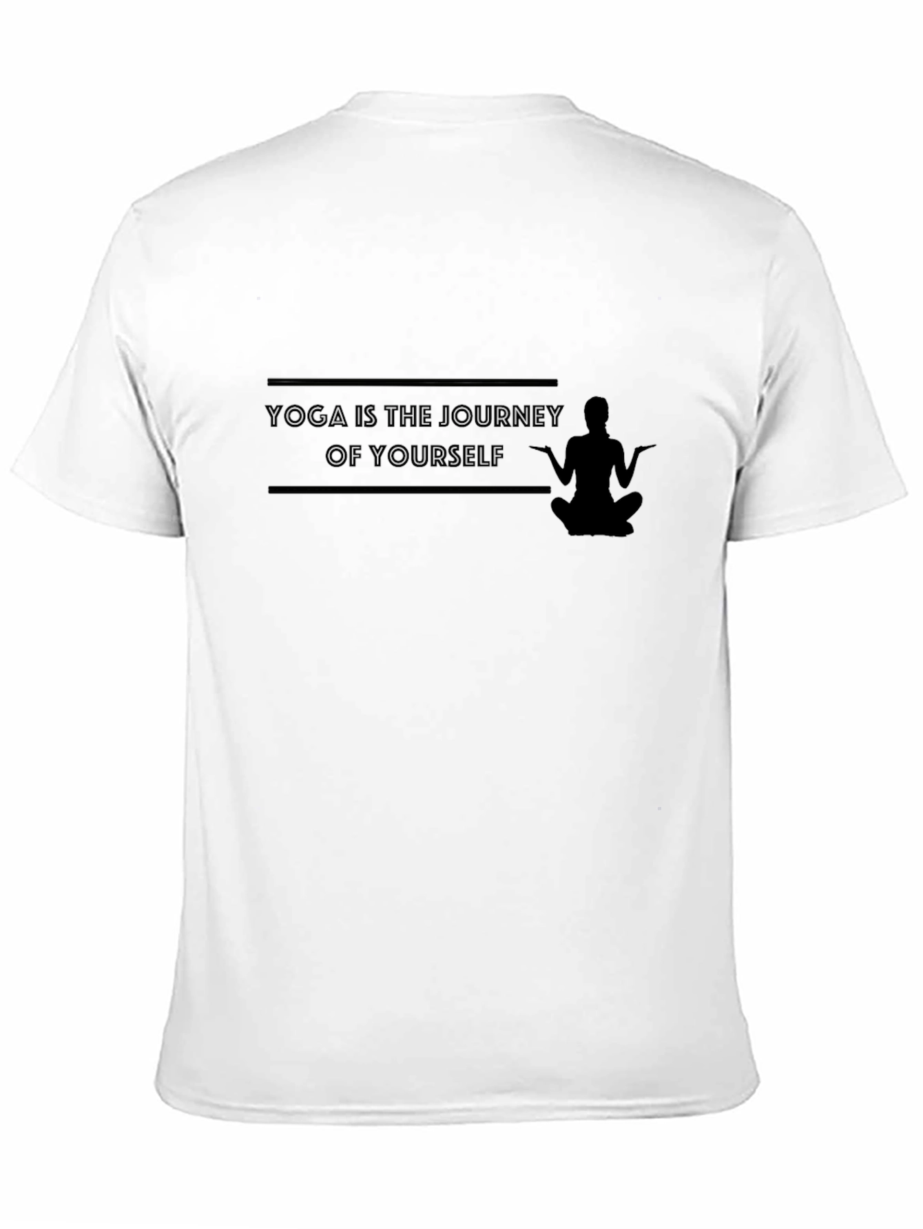 Yoga Journey Graphic Tee - Black