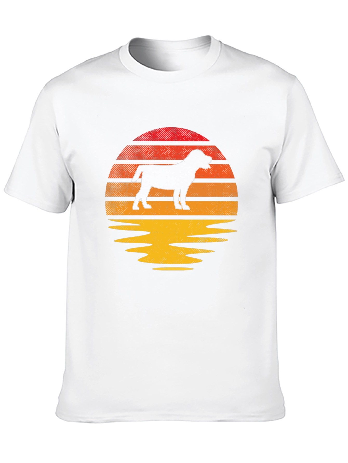 Dog Silhouette Sunset T-Shirt