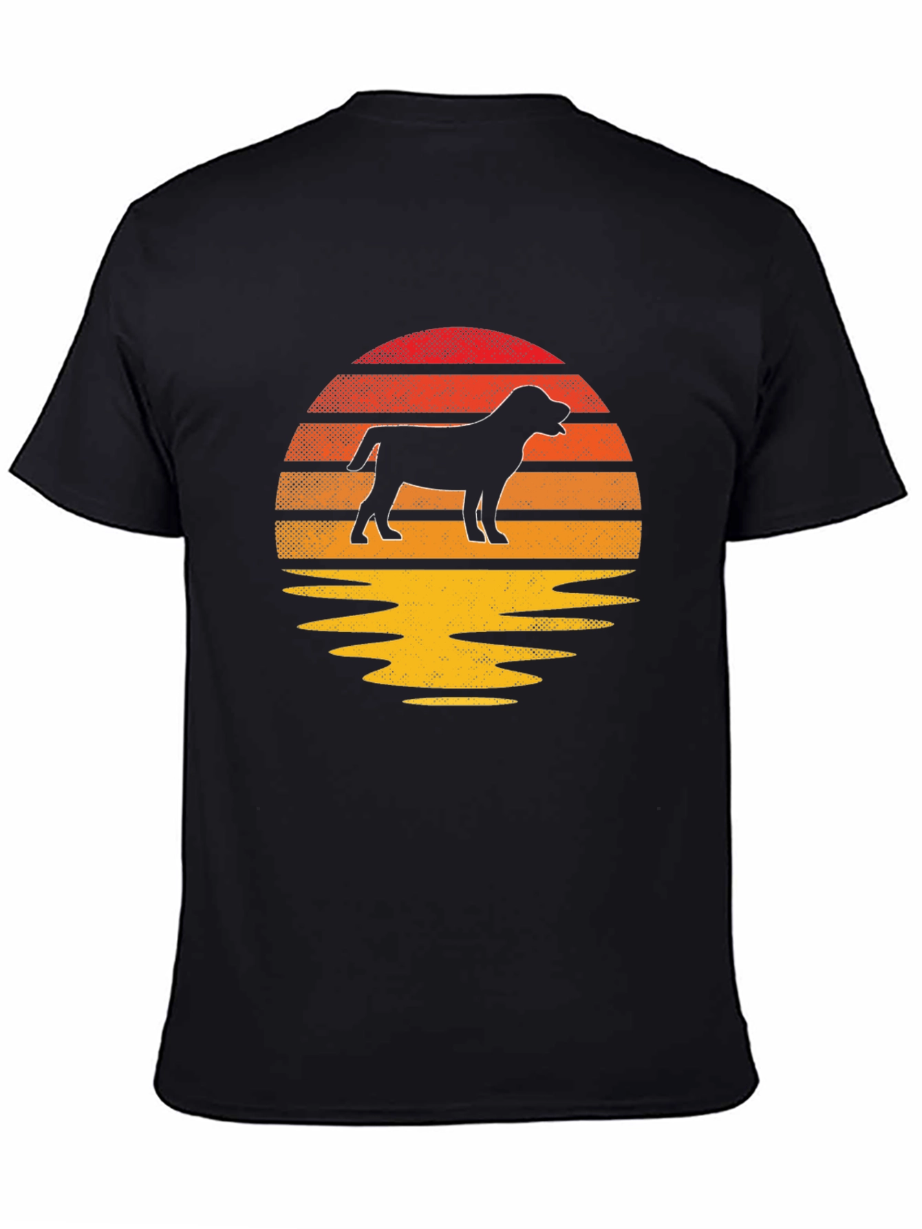 Dog Silhouette Sunset T-Shirt