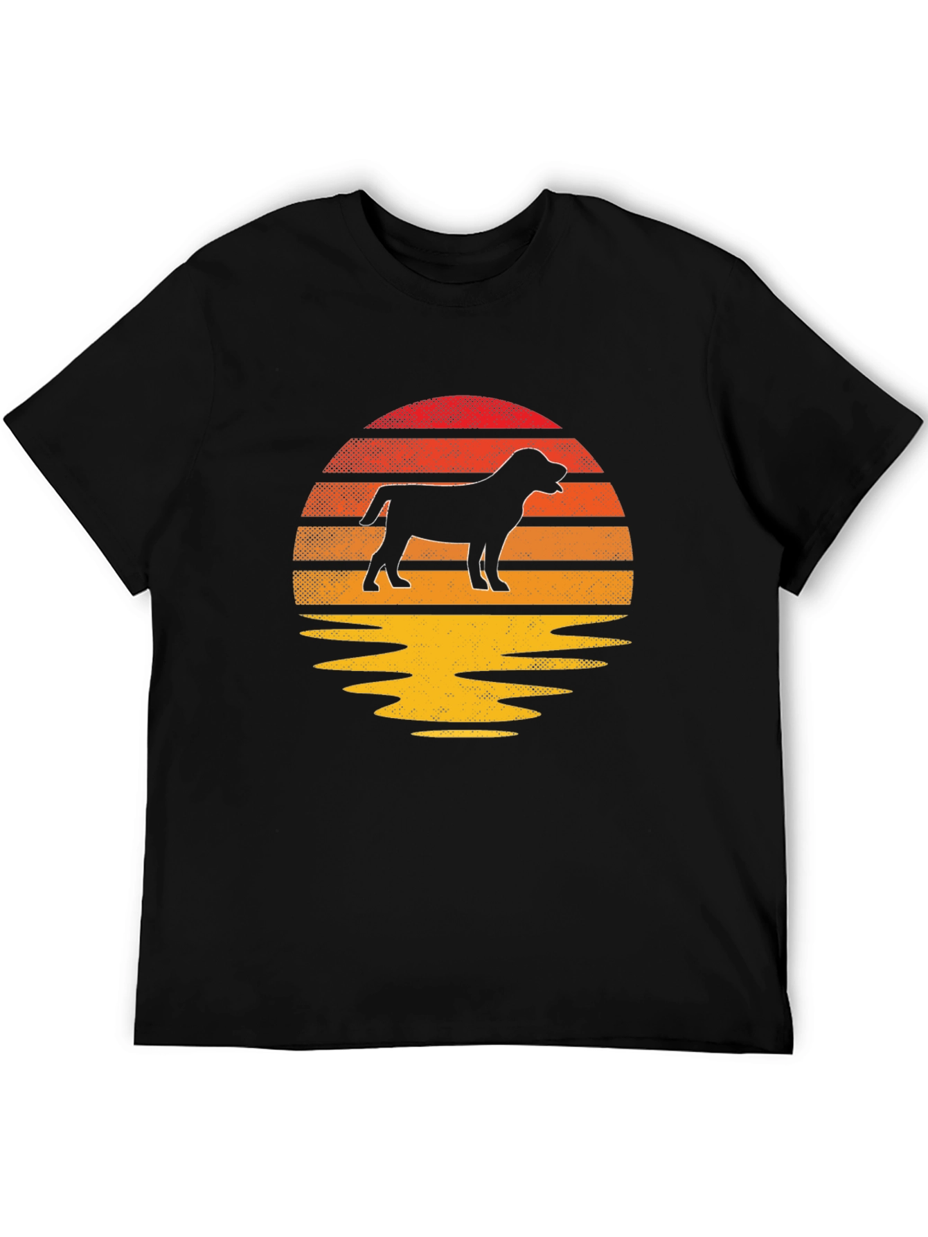Dog Silhouette Sunset T-Shirt