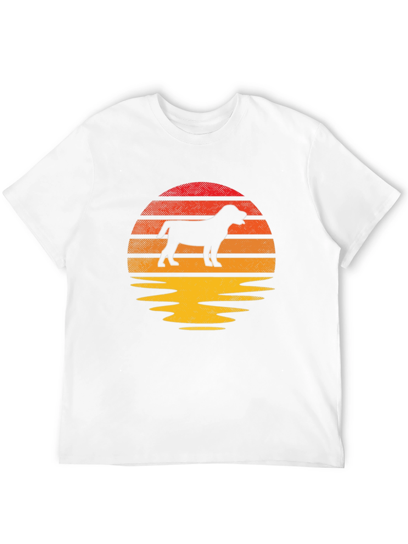 Dog Silhouette Sunset T-Shirt