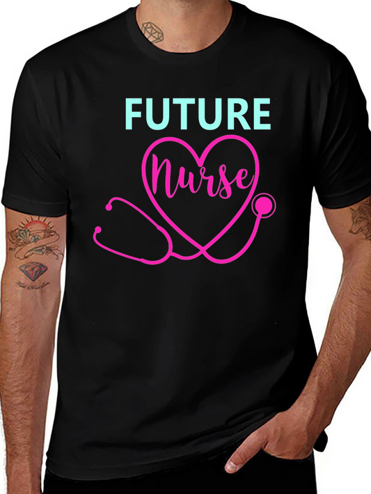 Future Nurse T-Shirt - Heart Stethoscope Design