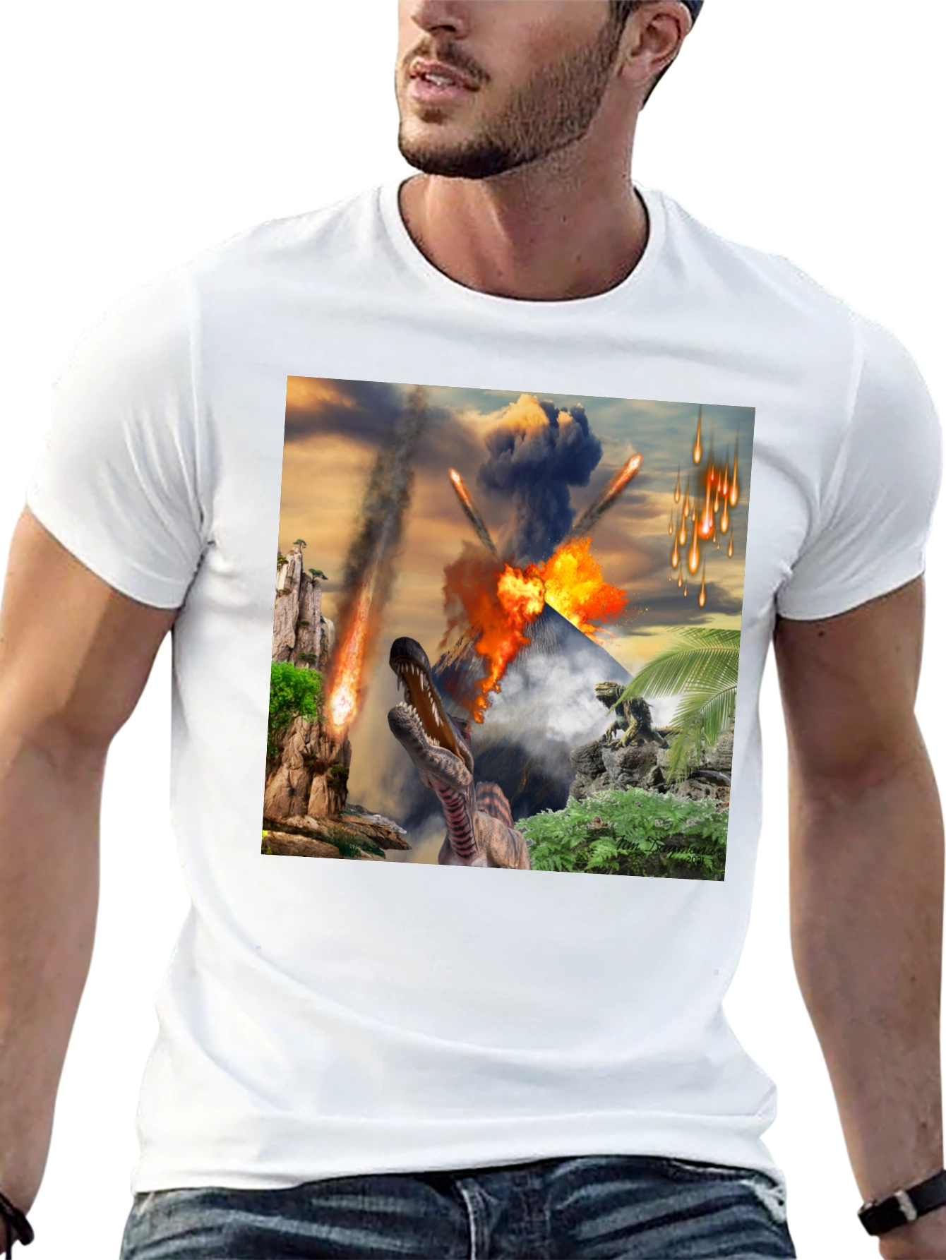 Dinosaur Meteor Strike T-Shirt - Jurassic Apocalypse