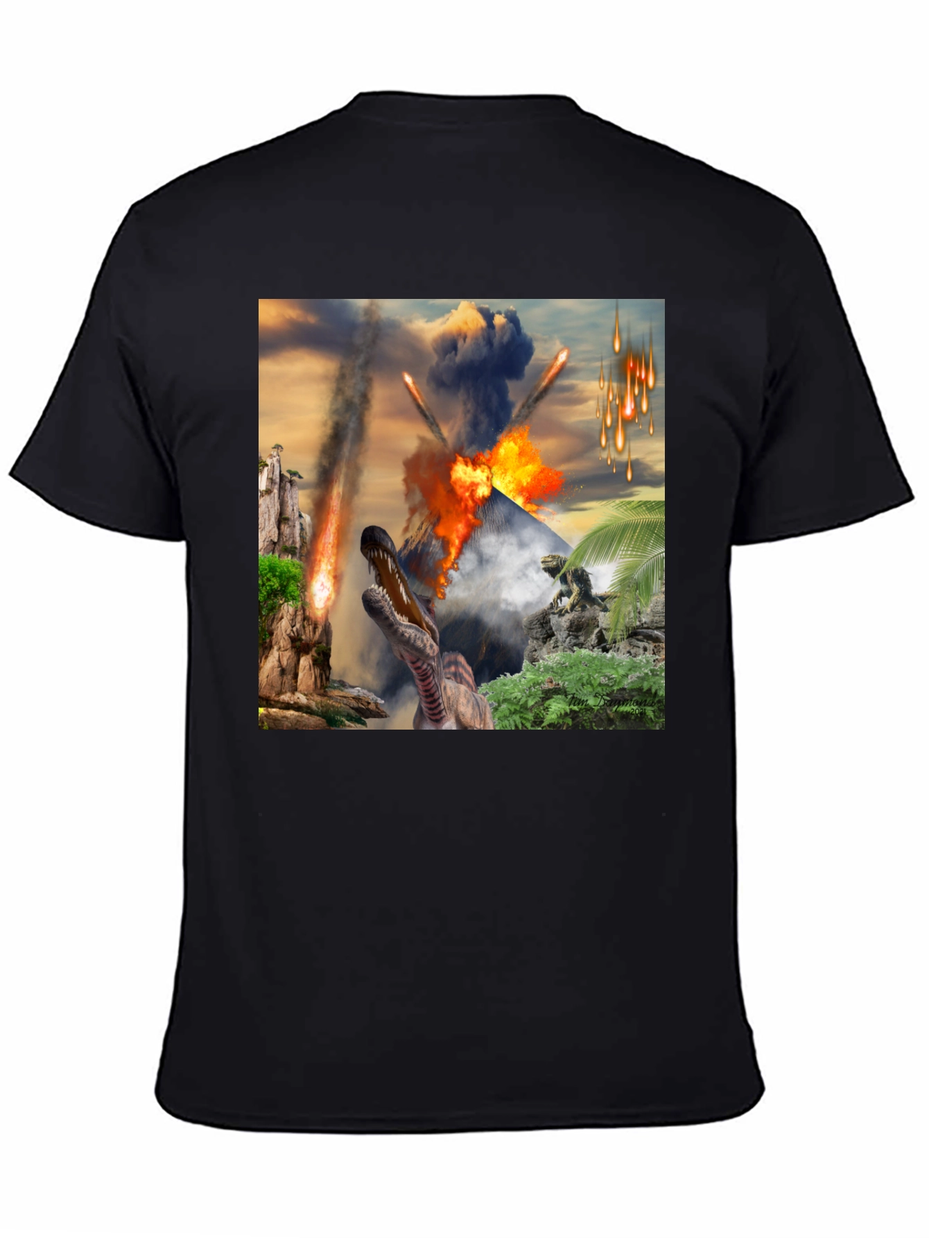 Dinosaur Meteor Strike T-Shirt - Jurassic Apocalypse