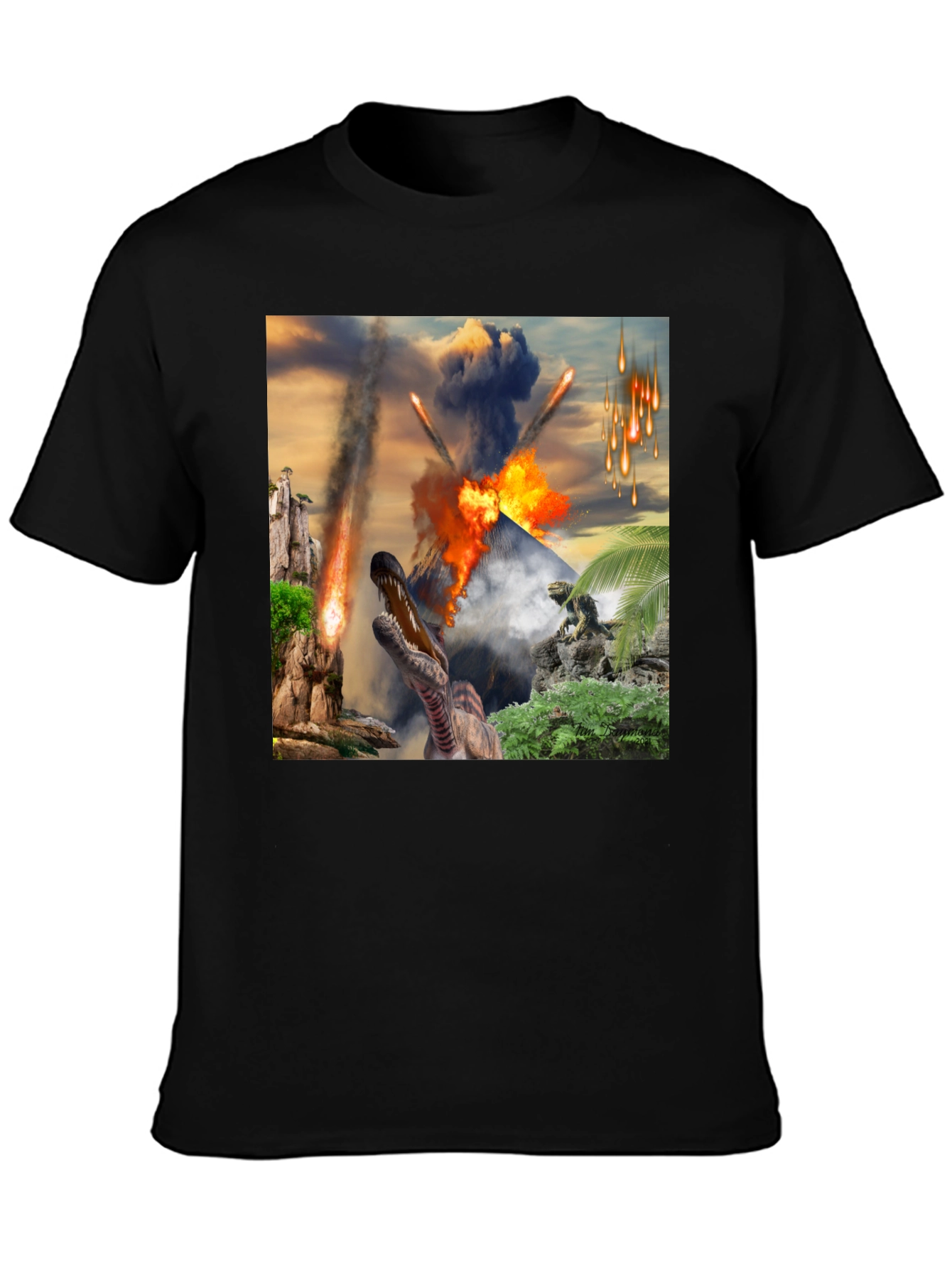Dinosaur Meteor Strike T-Shirt - Jurassic Apocalypse