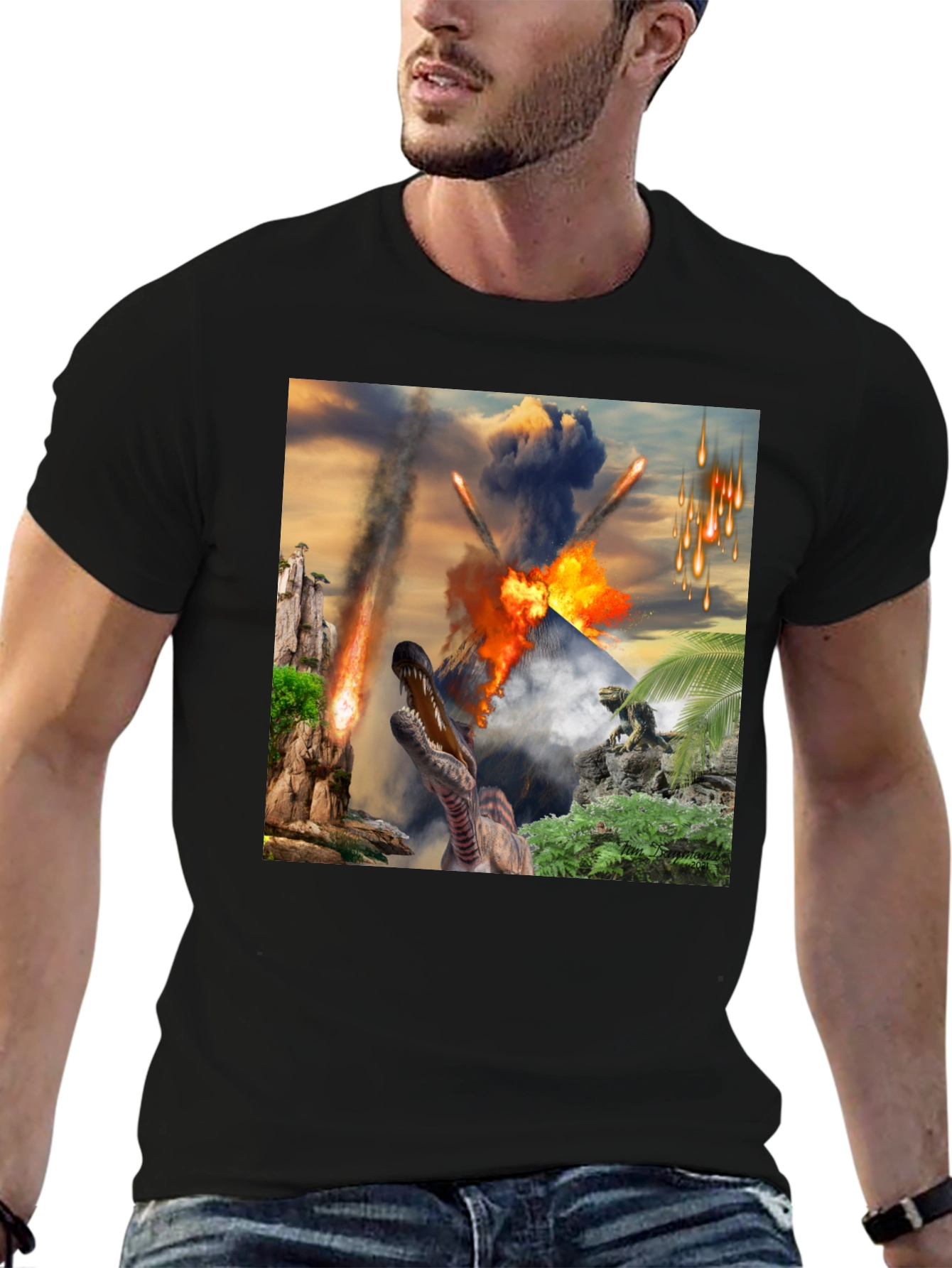 Dinosaur Meteor Strike T-Shirt - Jurassic Apocalypse
