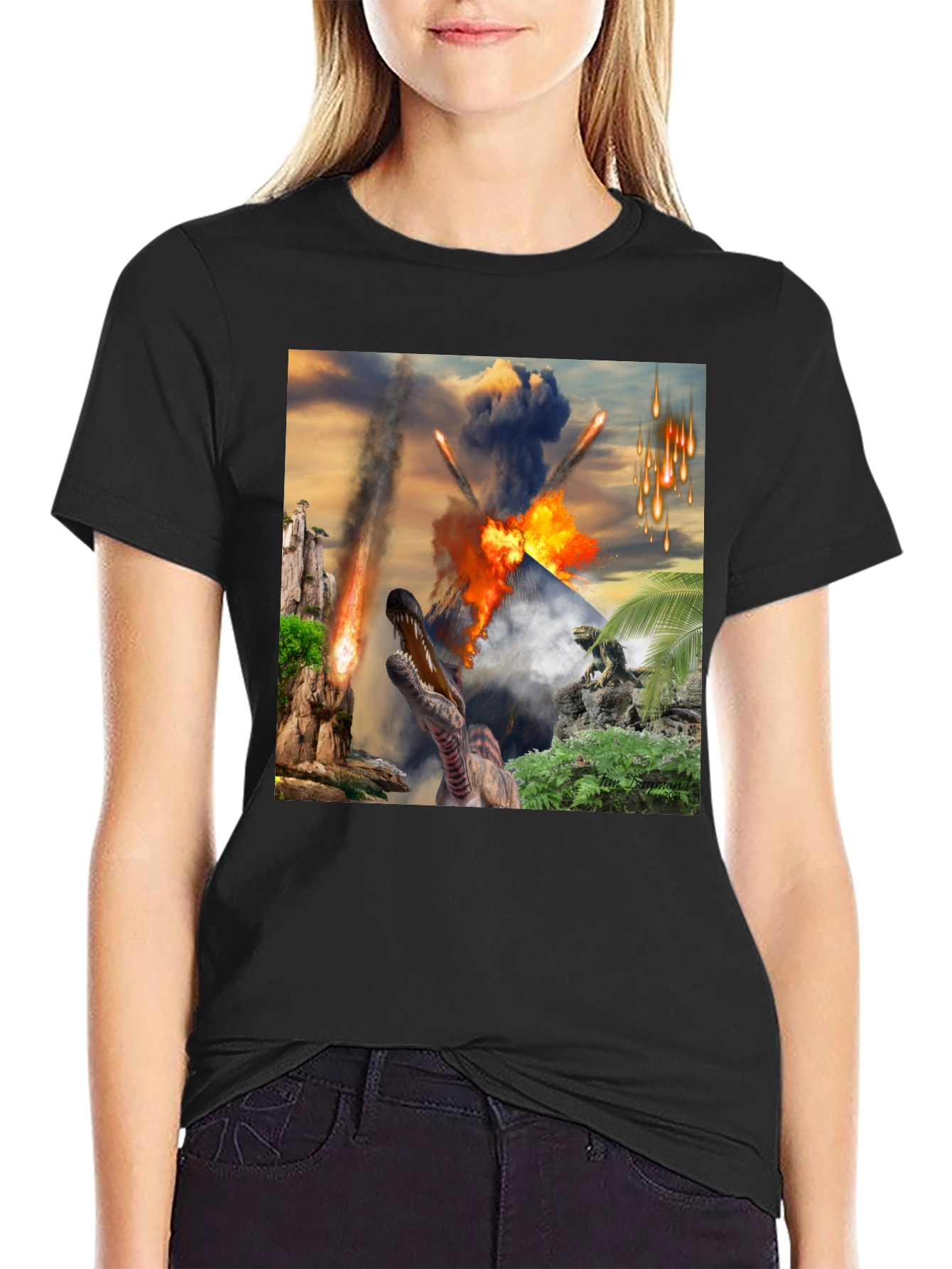 Dinosaur Meteor Strike T-Shirt - Jurassic Apocalypse
