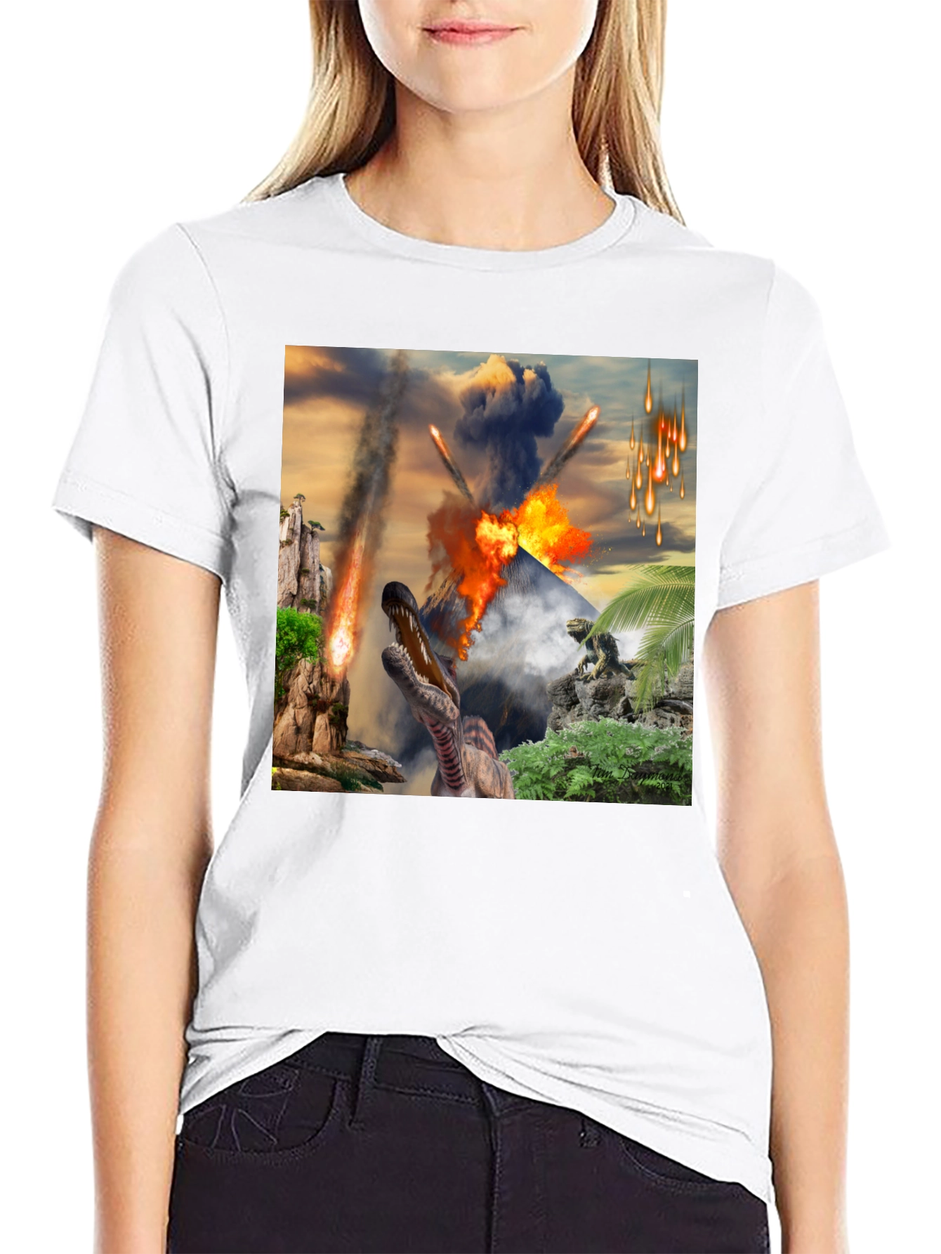Dinosaur Meteor Strike T-Shirt - Jurassic Apocalypse