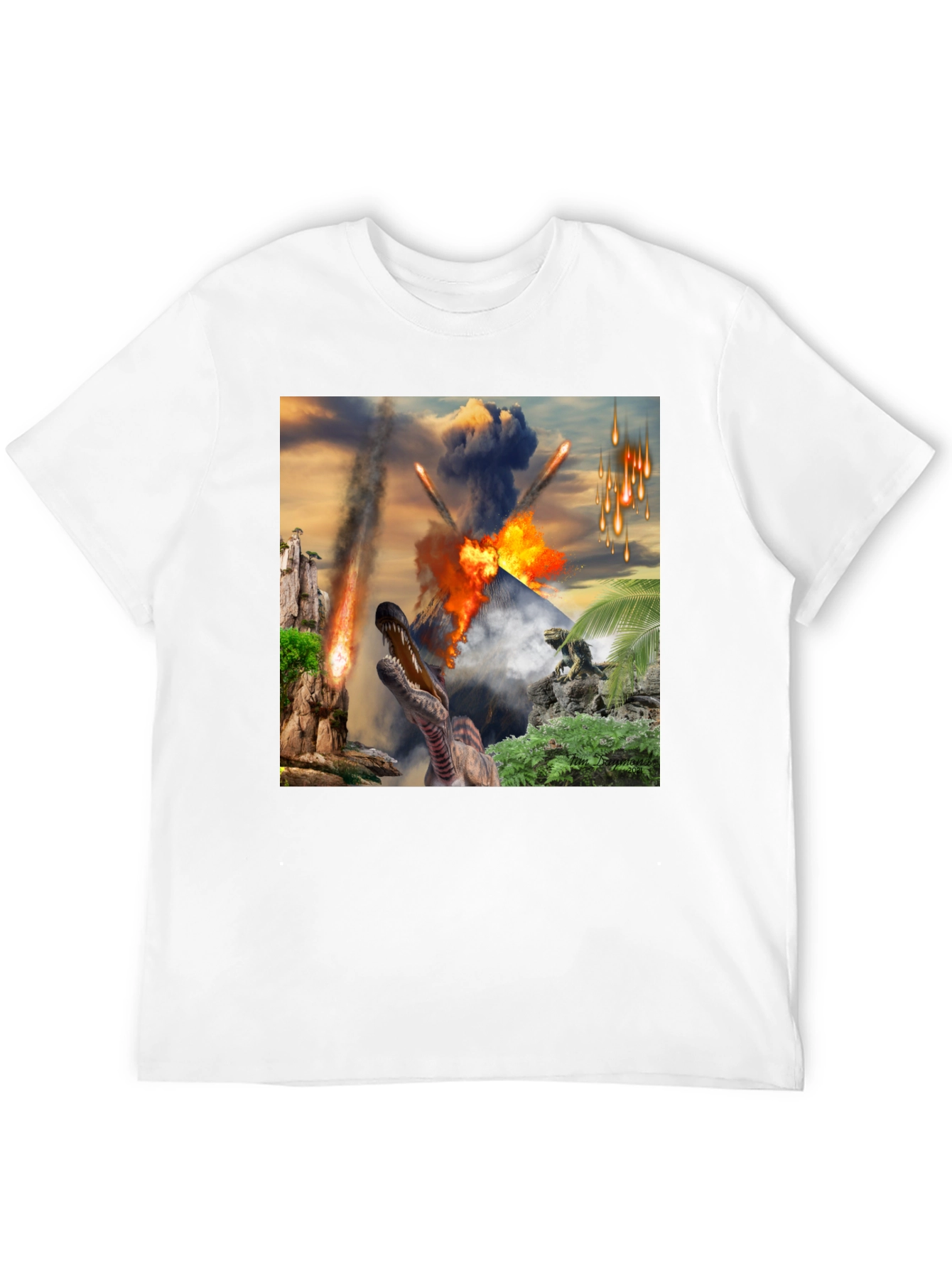 Dinosaur Meteor Strike T-Shirt - Jurassic Apocalypse