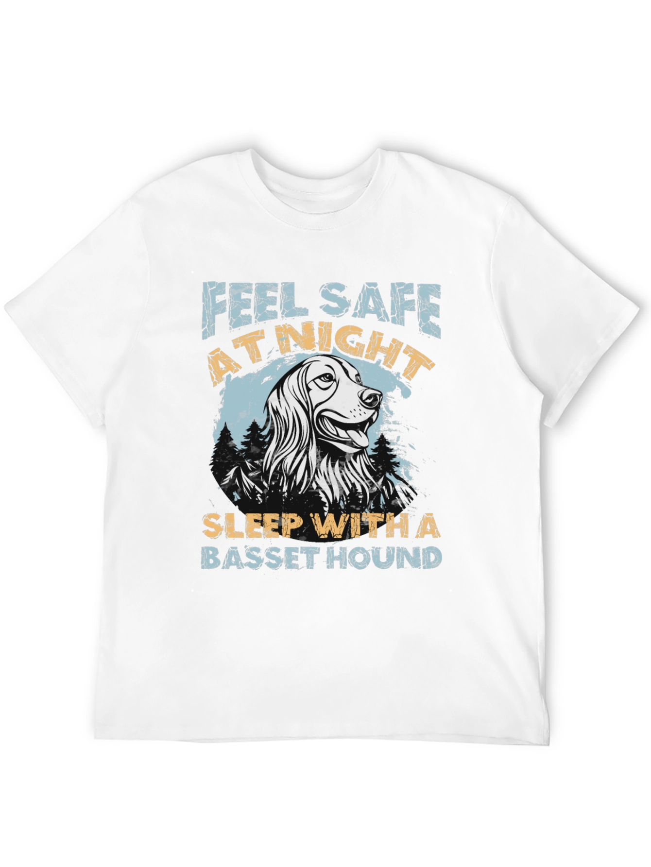 Feel Safe At Night Basset Hound T-Shirt