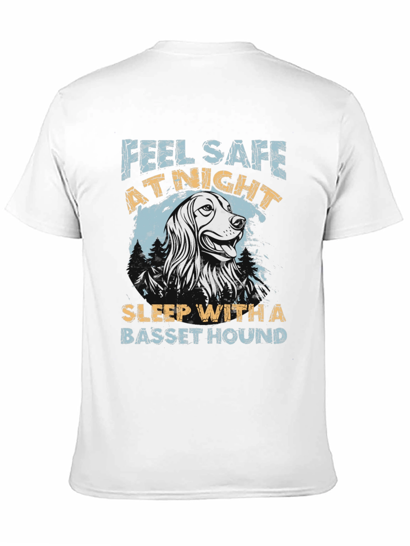 Feel Safe At Night Basset Hound T-Shirt
