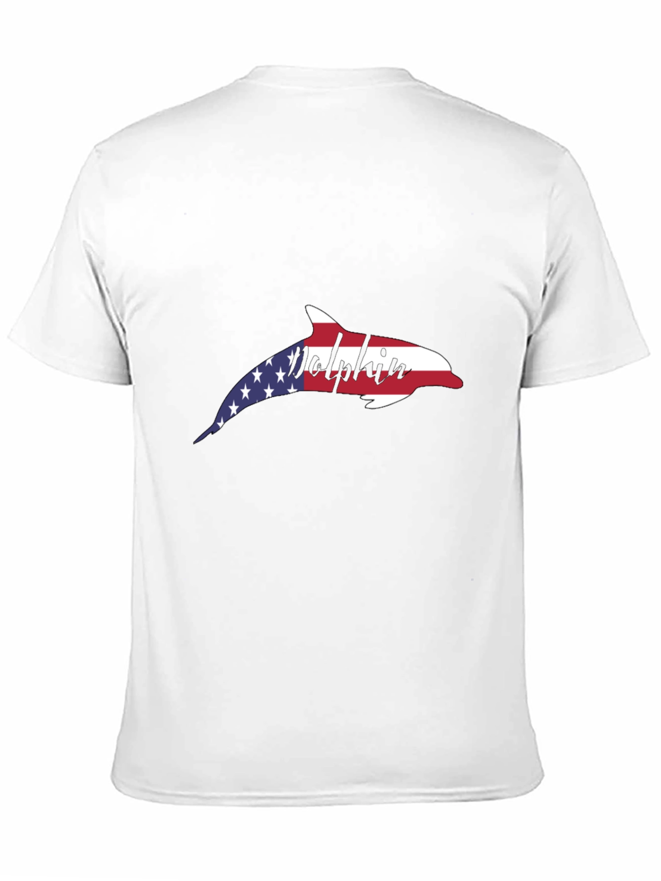 American Flag Dolphin T-Shirt - Patriotic USA