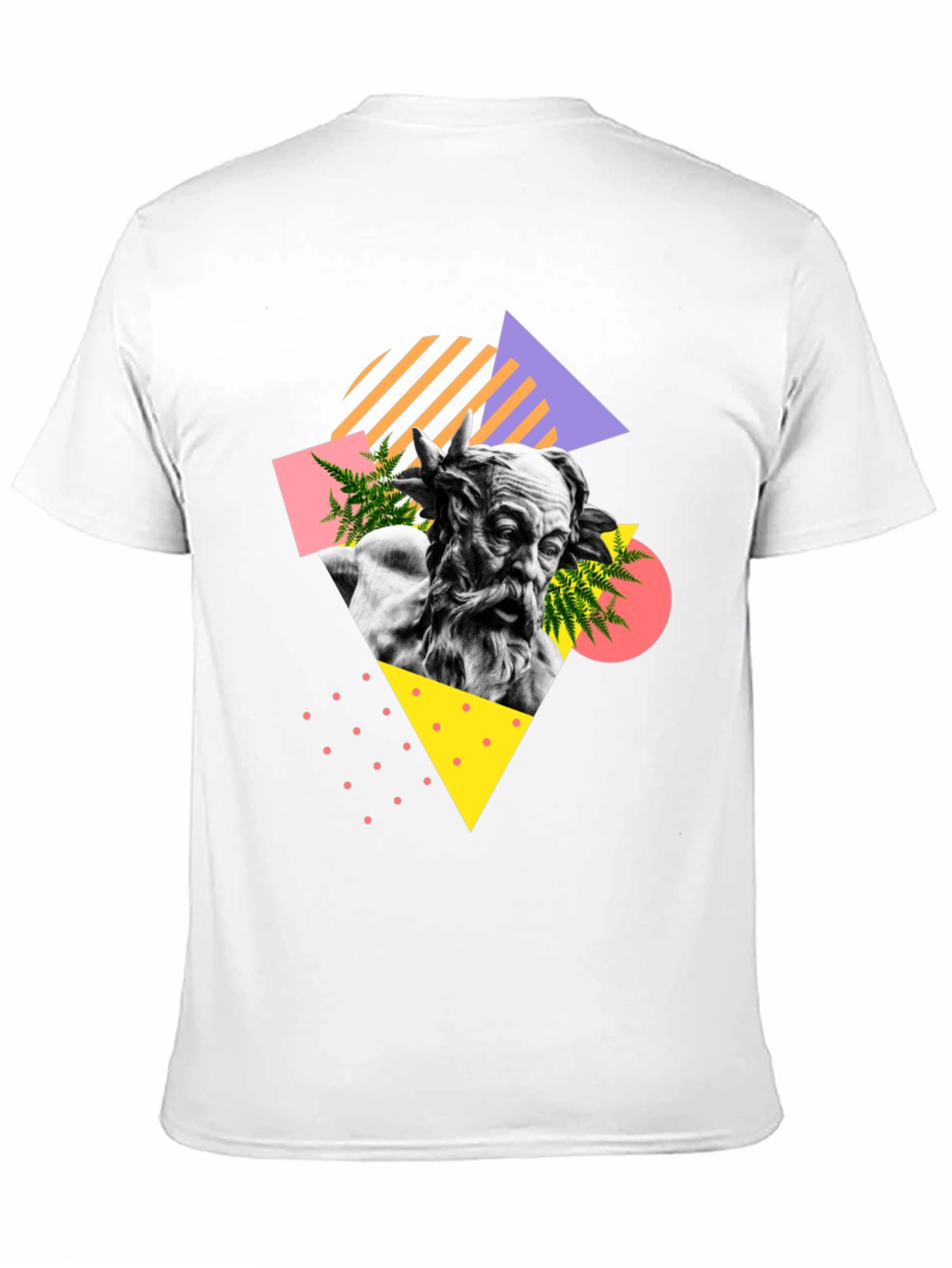 Retro Statue Graphic Tee - Unisex Black T-Shirt