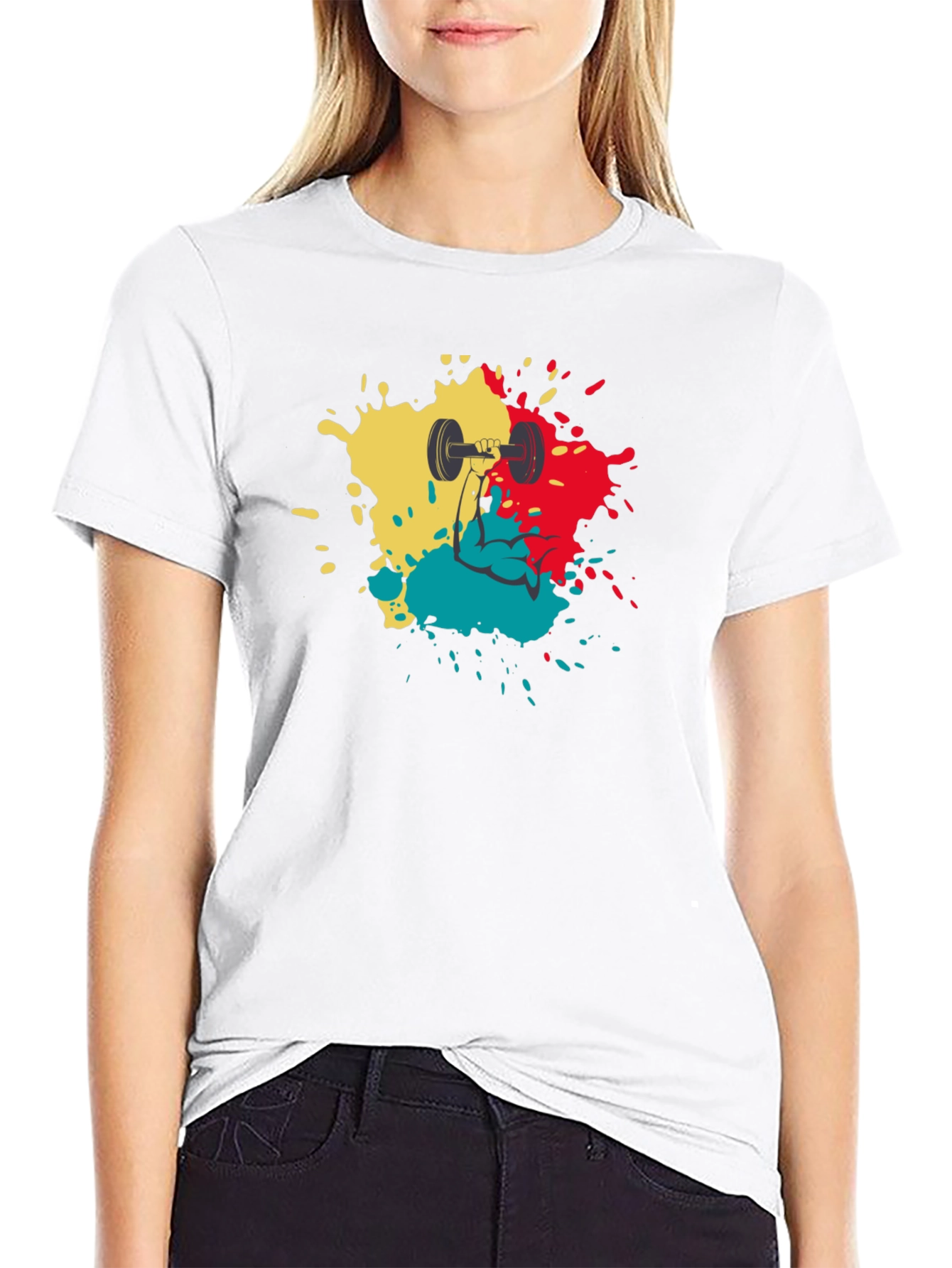 Weightlifting Graphic Tee - Mens Black Cotton T-Shirt