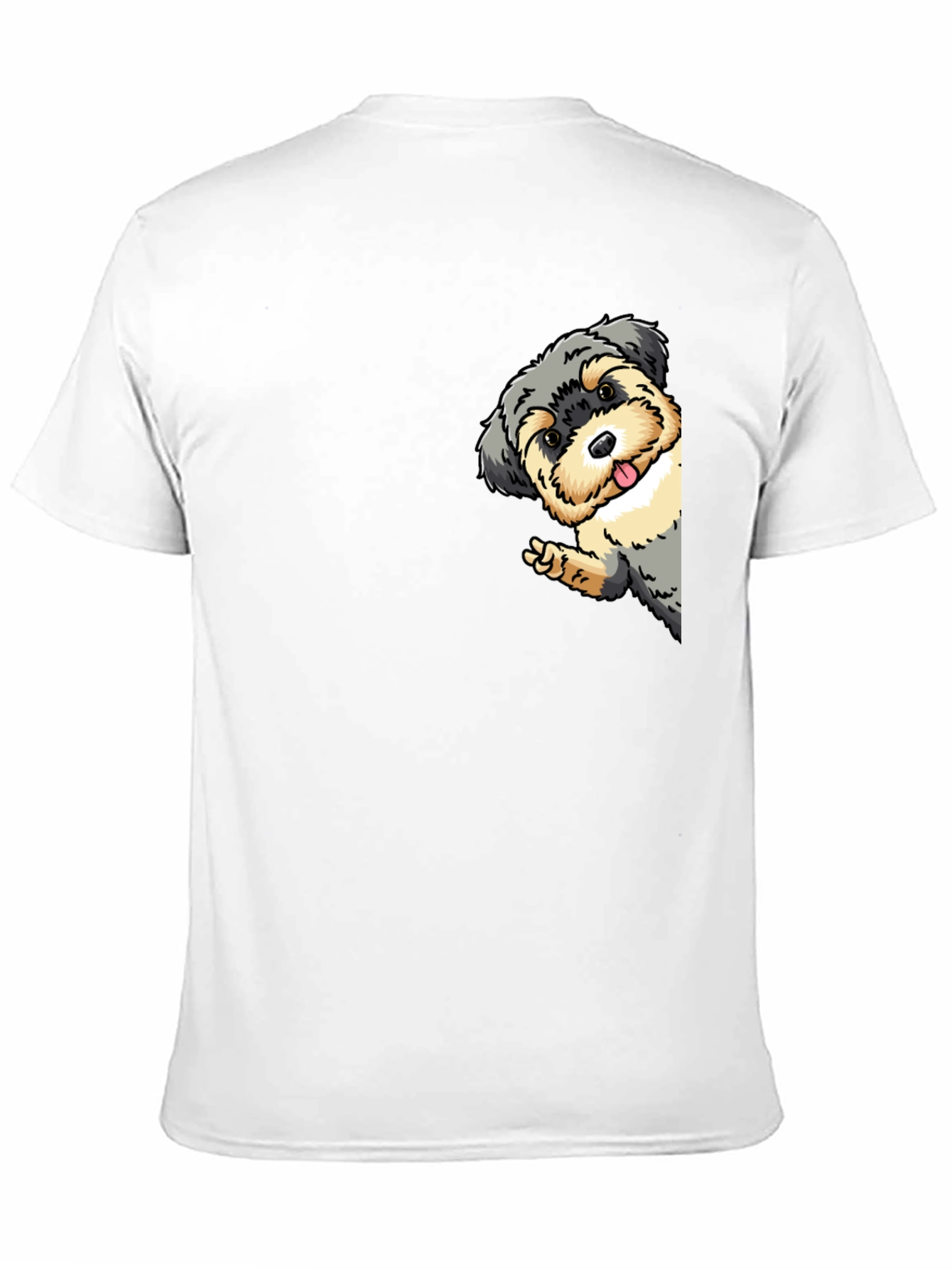 Dog Peek-a-Boo Graphic Tee - Fun Casual Style