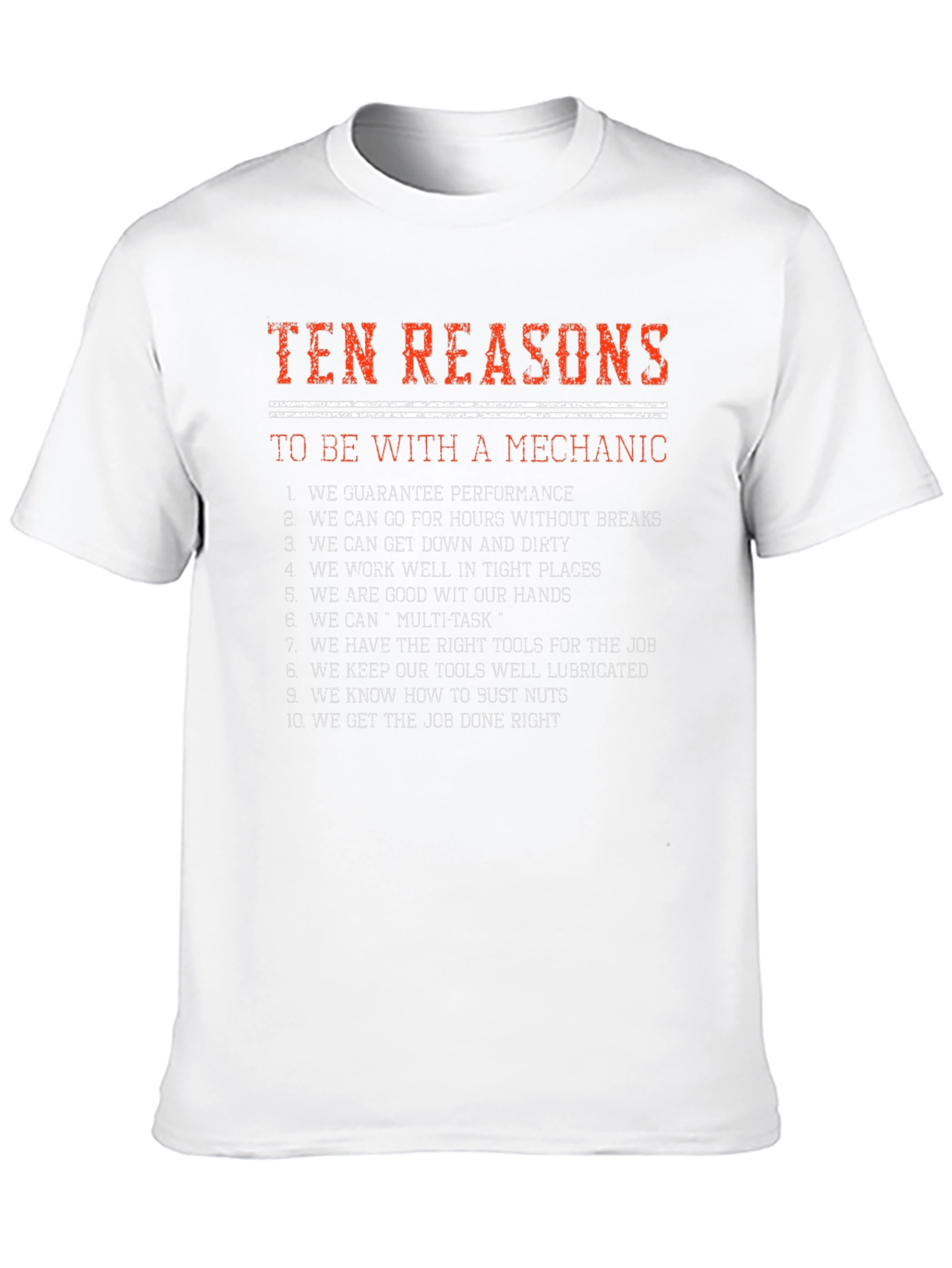 Mechanic Reasons Graphic Tee - Black
