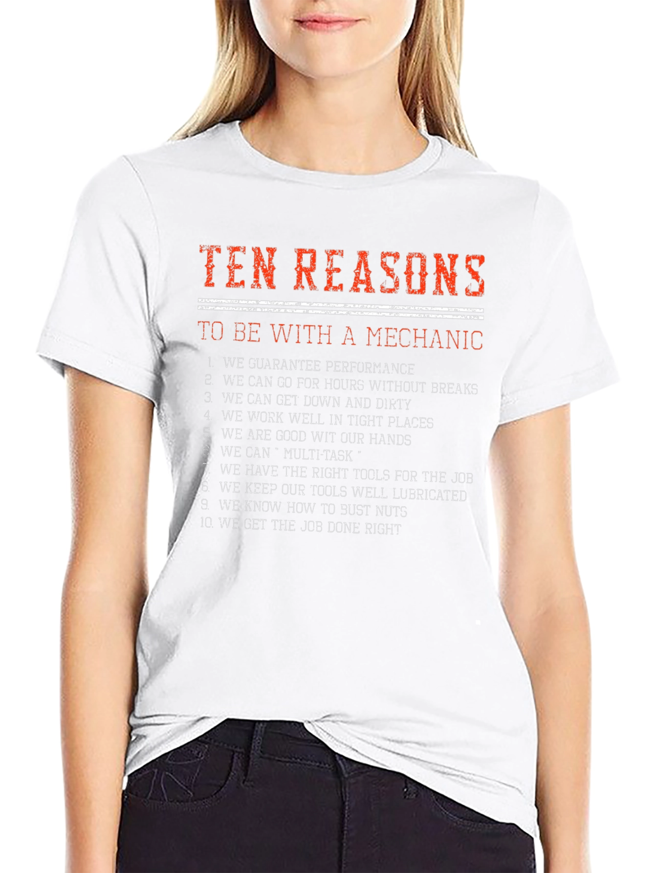 Mechanic Reasons Graphic Tee - Black