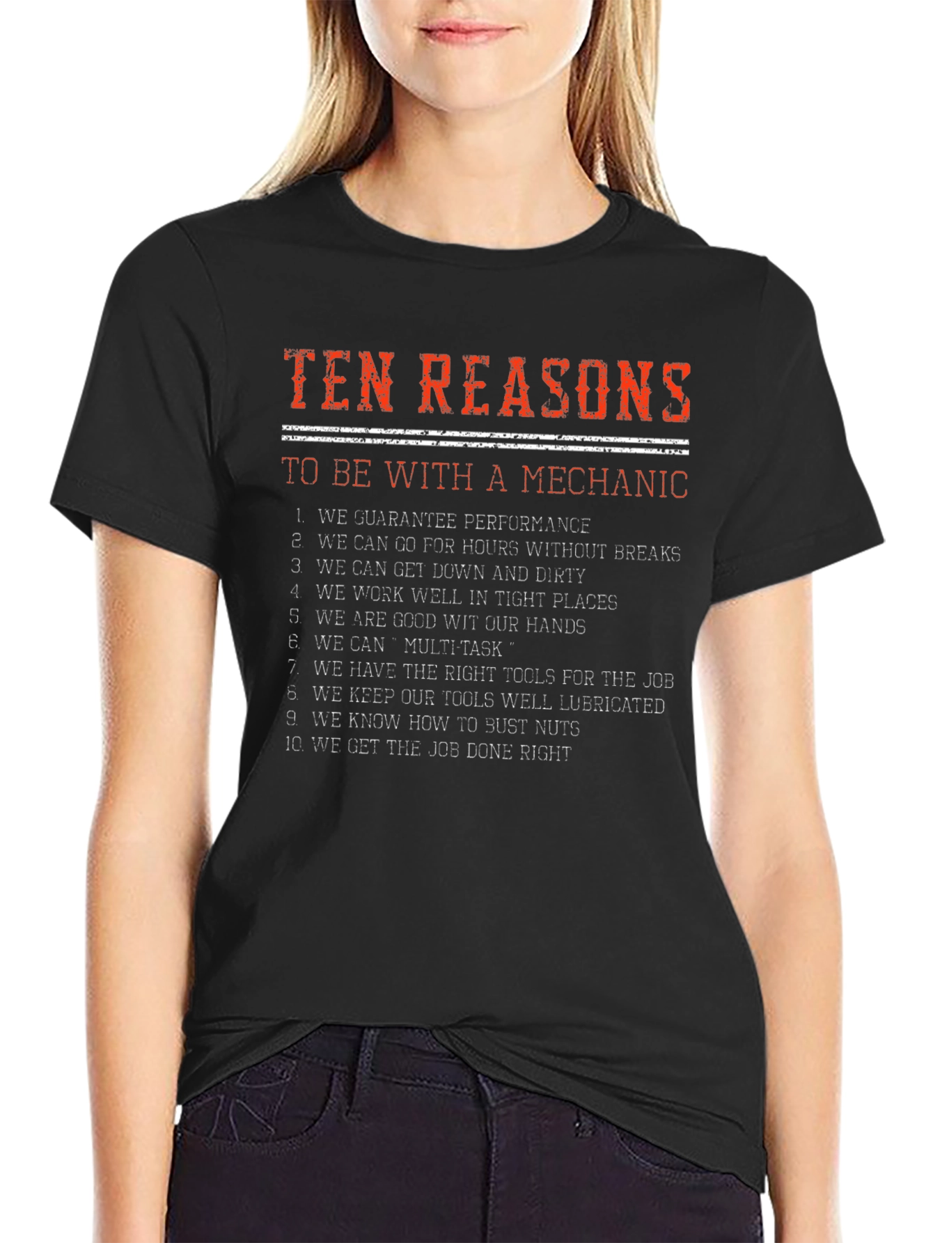 Mechanic Reasons Graphic Tee - Black