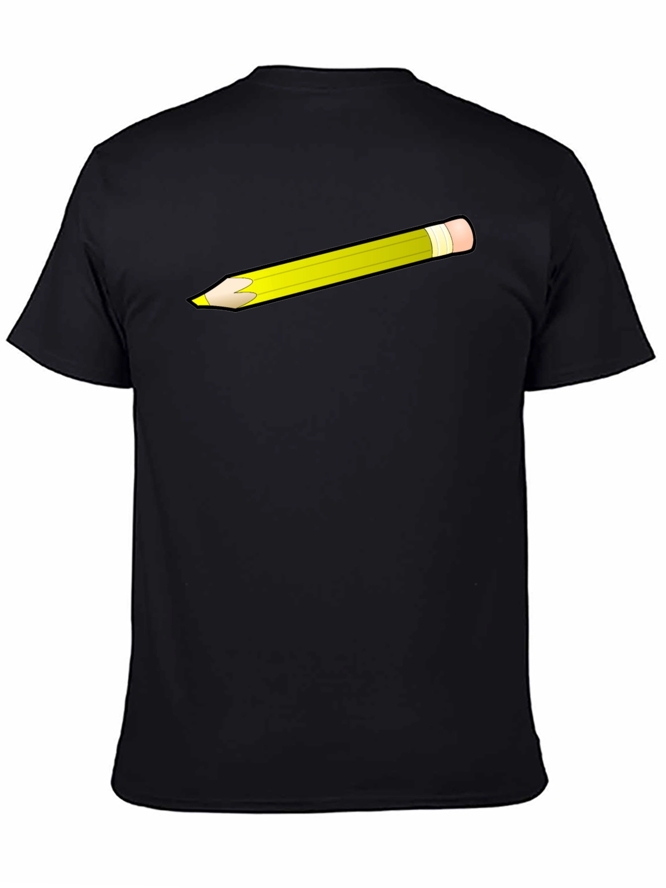 Pencil Graphic Black T-Shirt