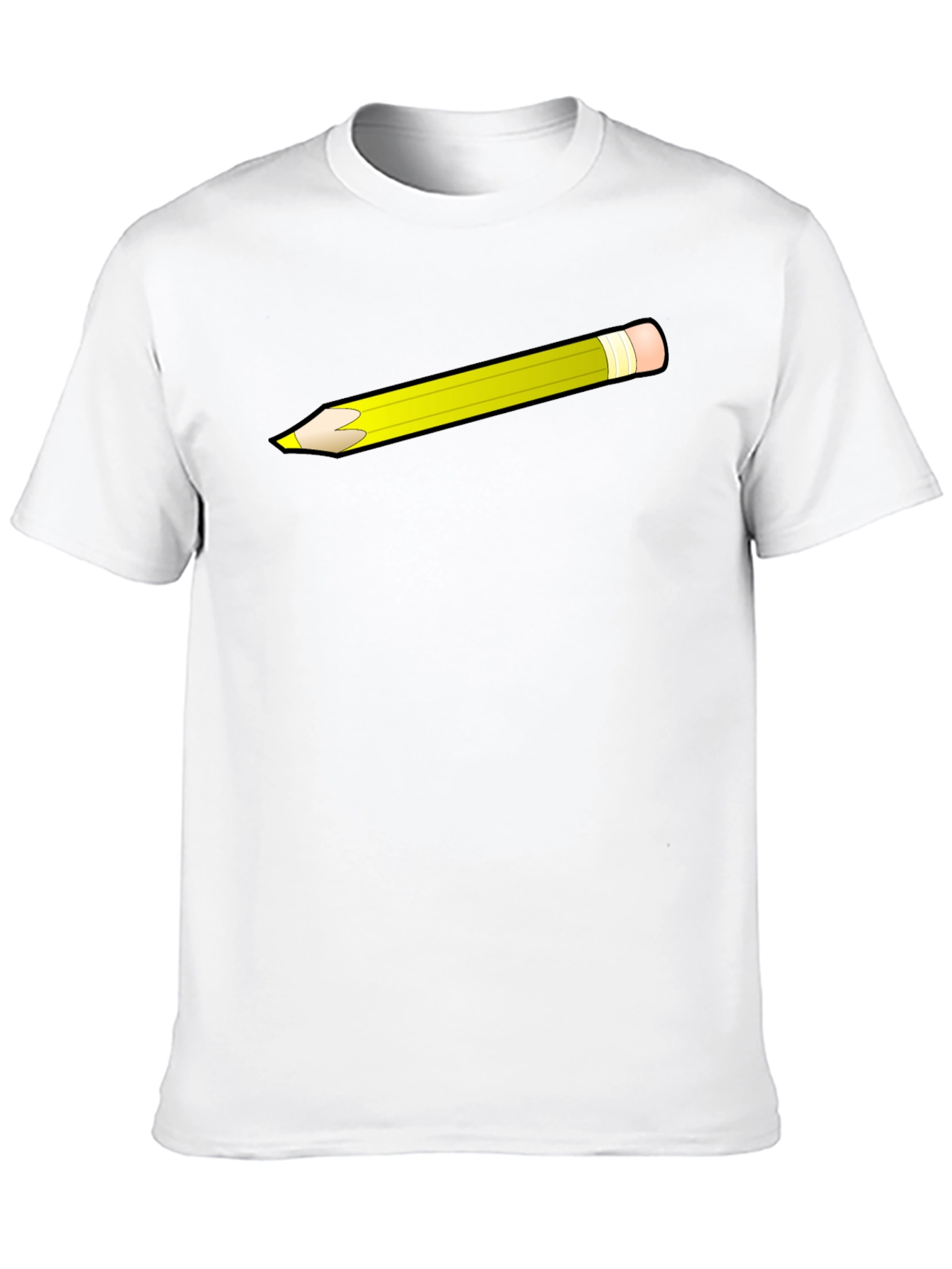 Pencil Graphic Black T-Shirt
