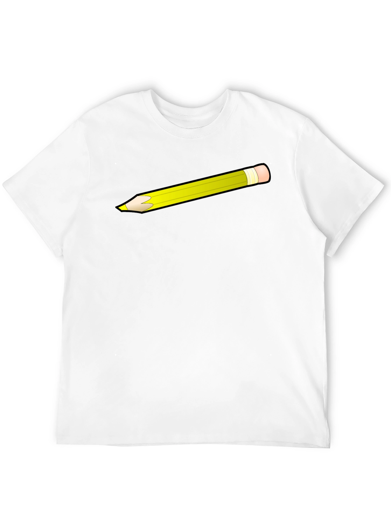 Pencil Graphic Black T-Shirt