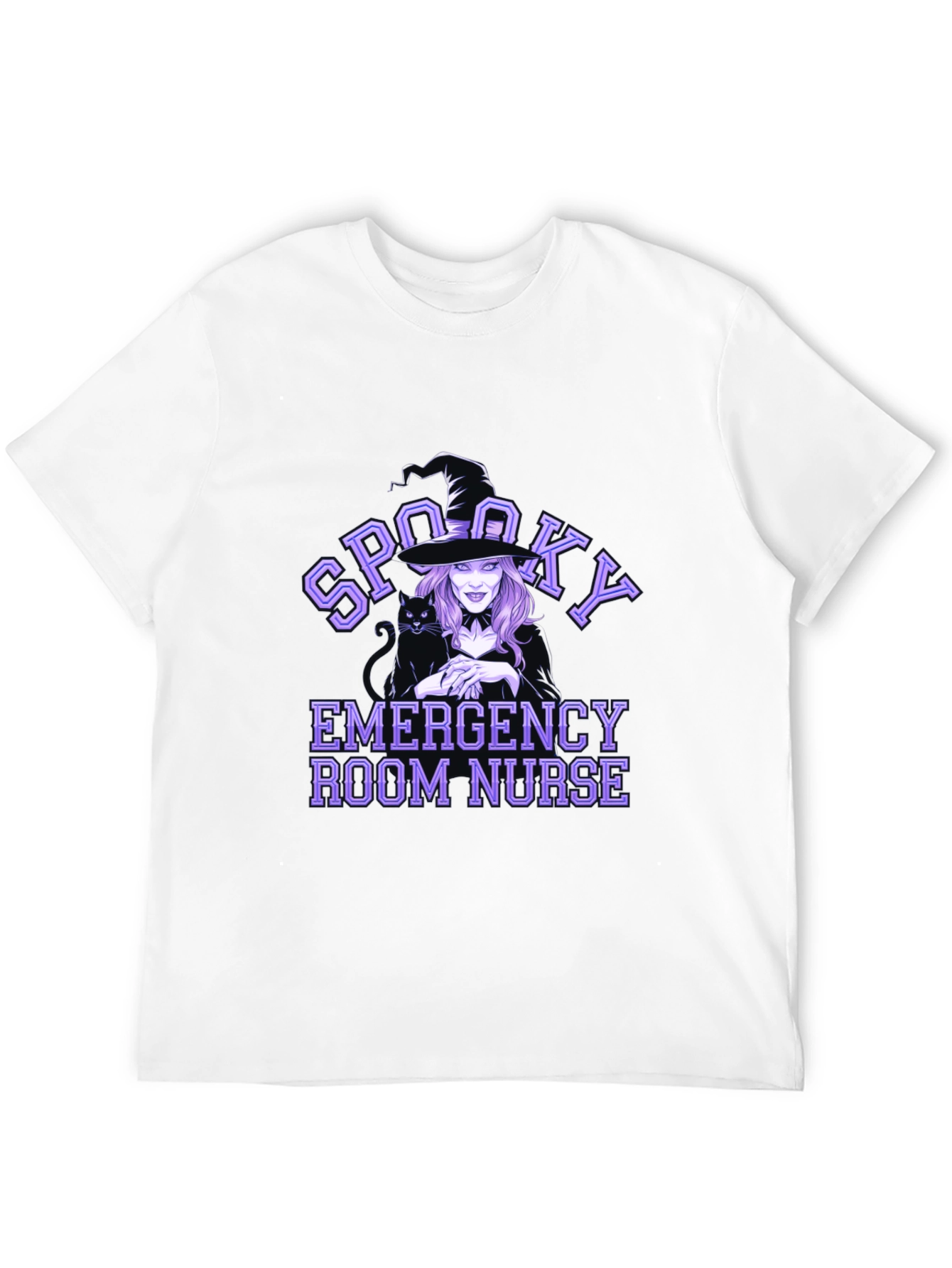 Spooky Emergency Room Nurse Black T-Shirt