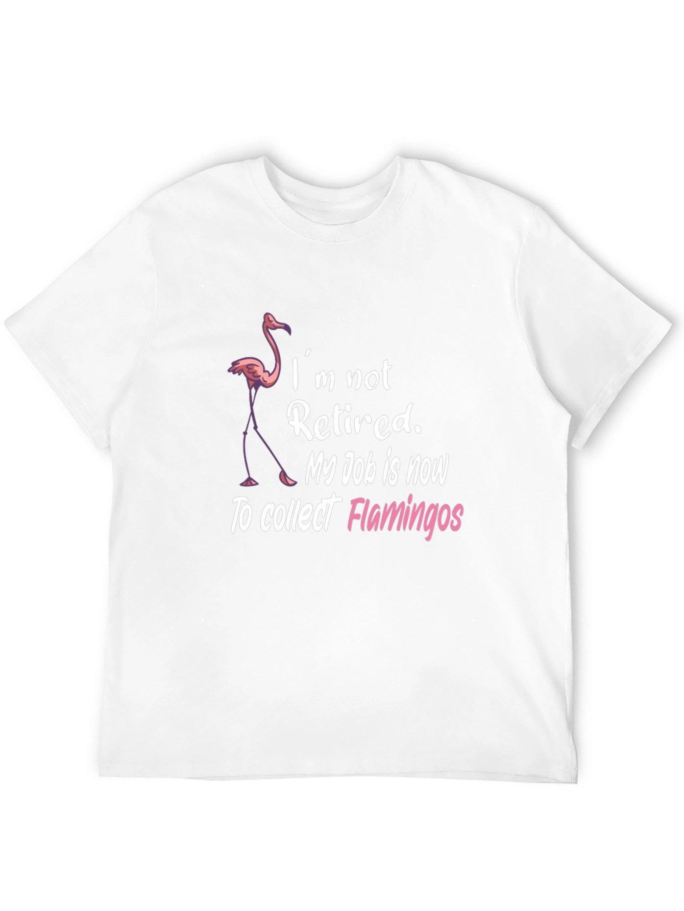 Funny Flamingo Collector Graphic T-Shirt