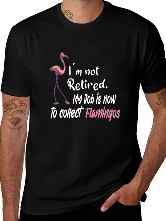 Funny Flamingo Collector Graphic T-Shirt