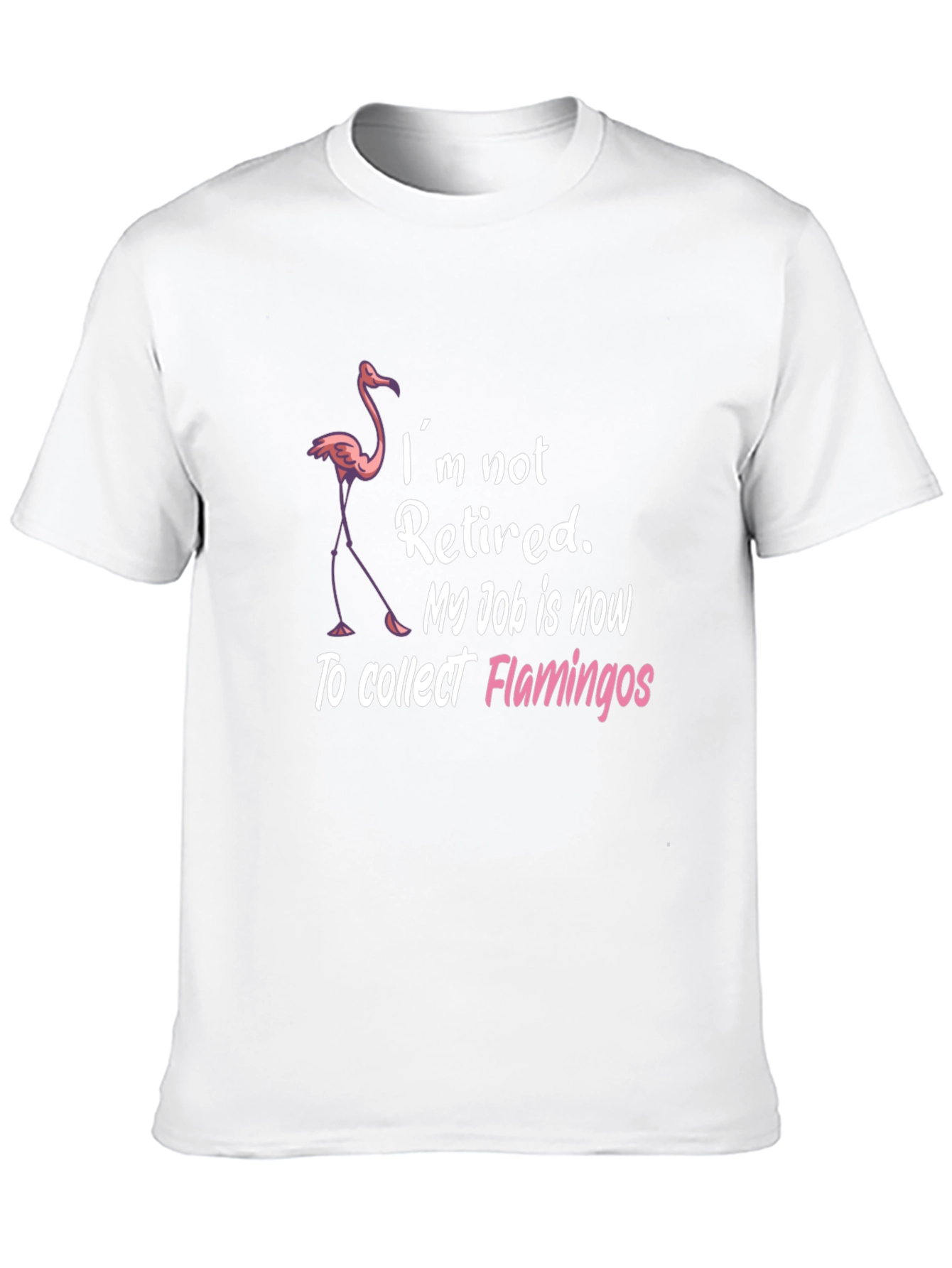 Funny Flamingo Collector Graphic T-Shirt