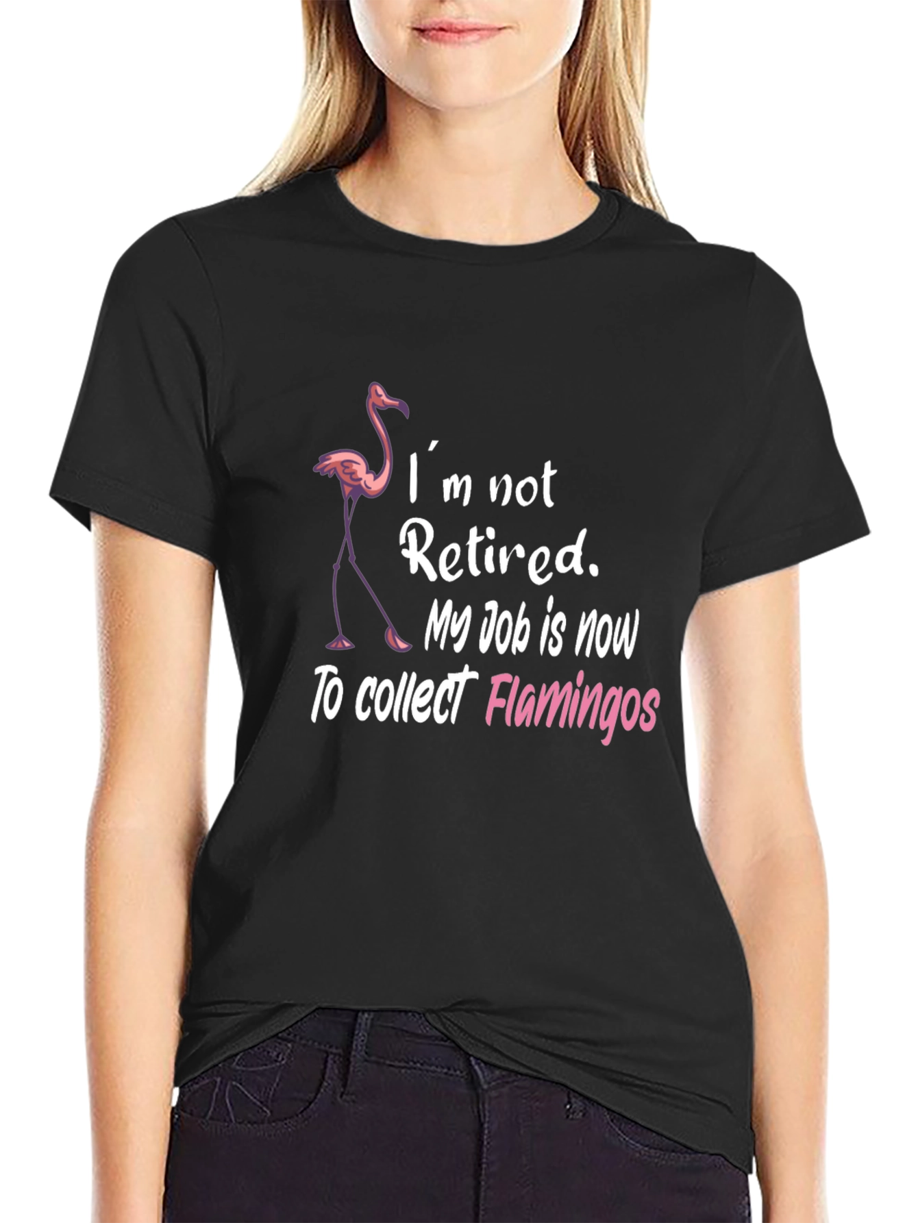 Funny Flamingo Collector Graphic T-Shirt