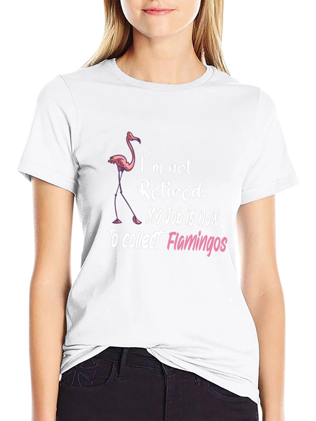 Funny Flamingo Collector Graphic T-Shirt