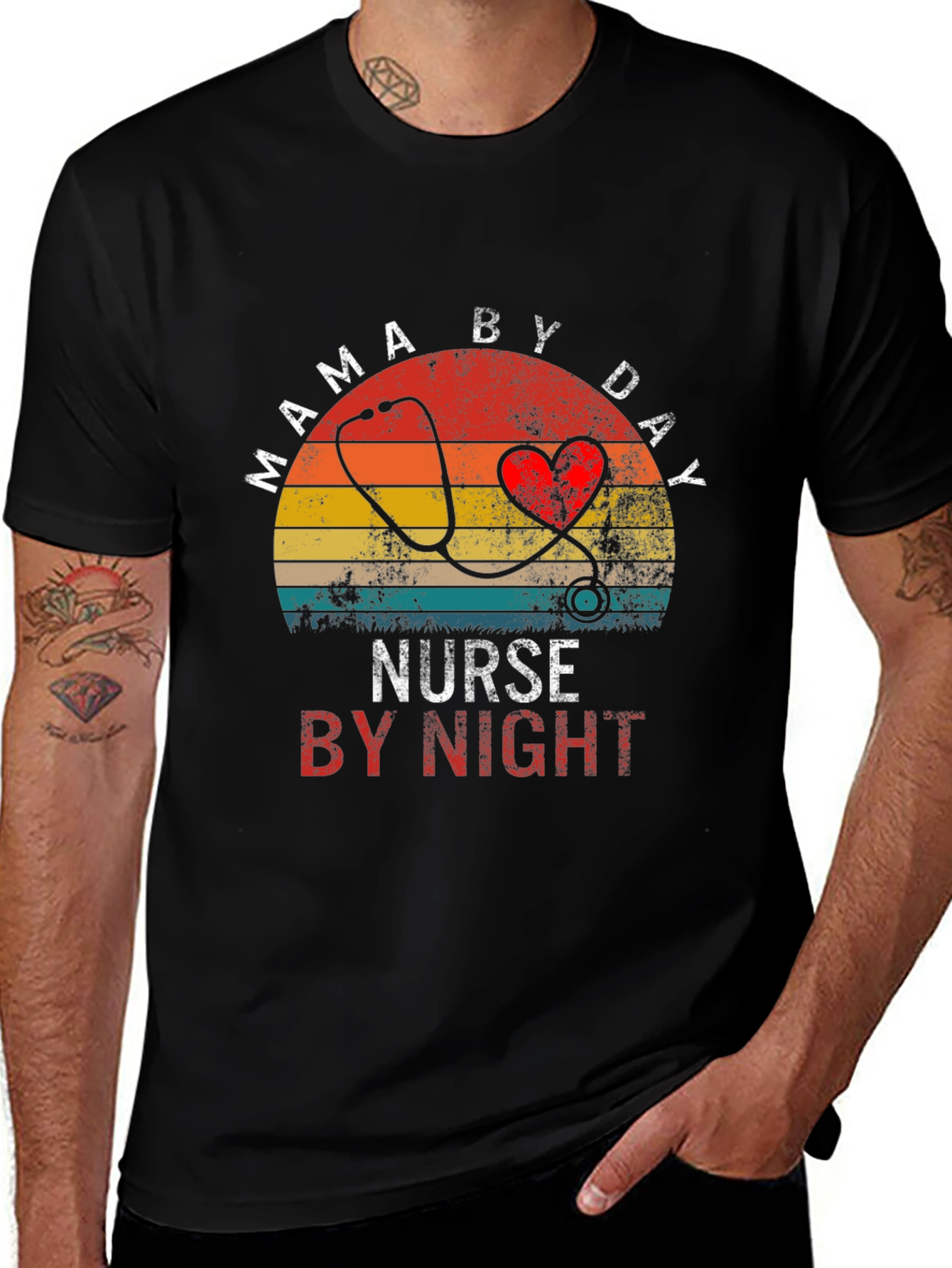 Mama By Day Nurse By Night T-Shirt
