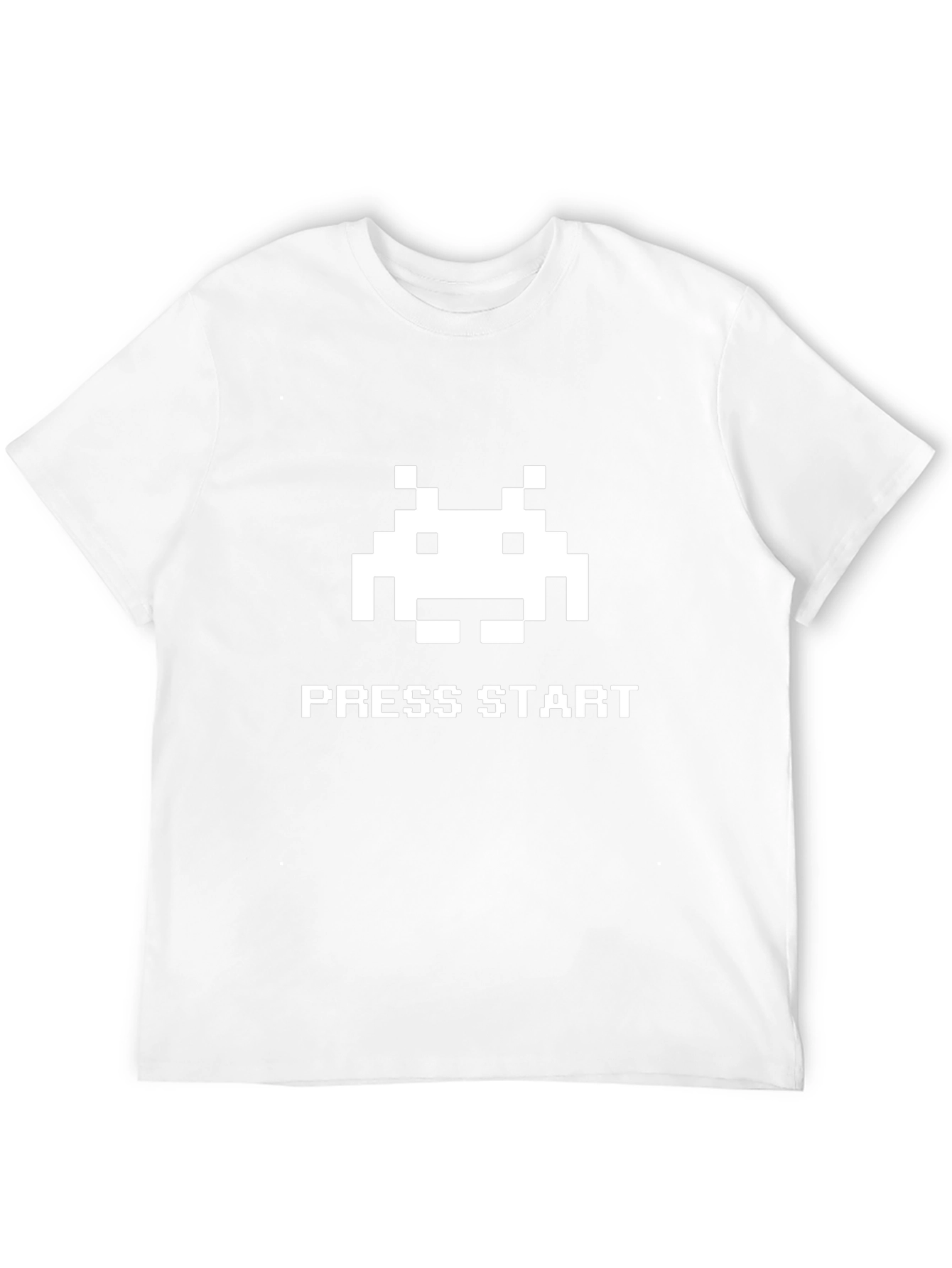 Retro Gamer T-Shirt: Press Start Black Tee