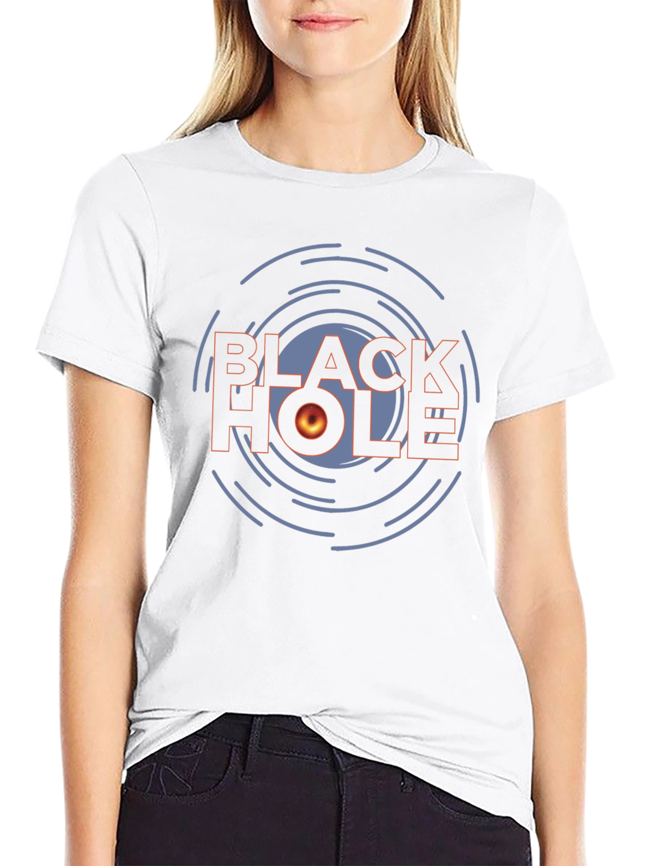 Black Hole Graphic T-Shirt - Sci-Fi Design